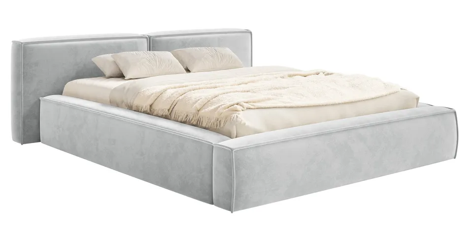 selsey-tilves-low-polsterbett-200x200-cm-mit-stauraum-hellgrauer-samt image 1