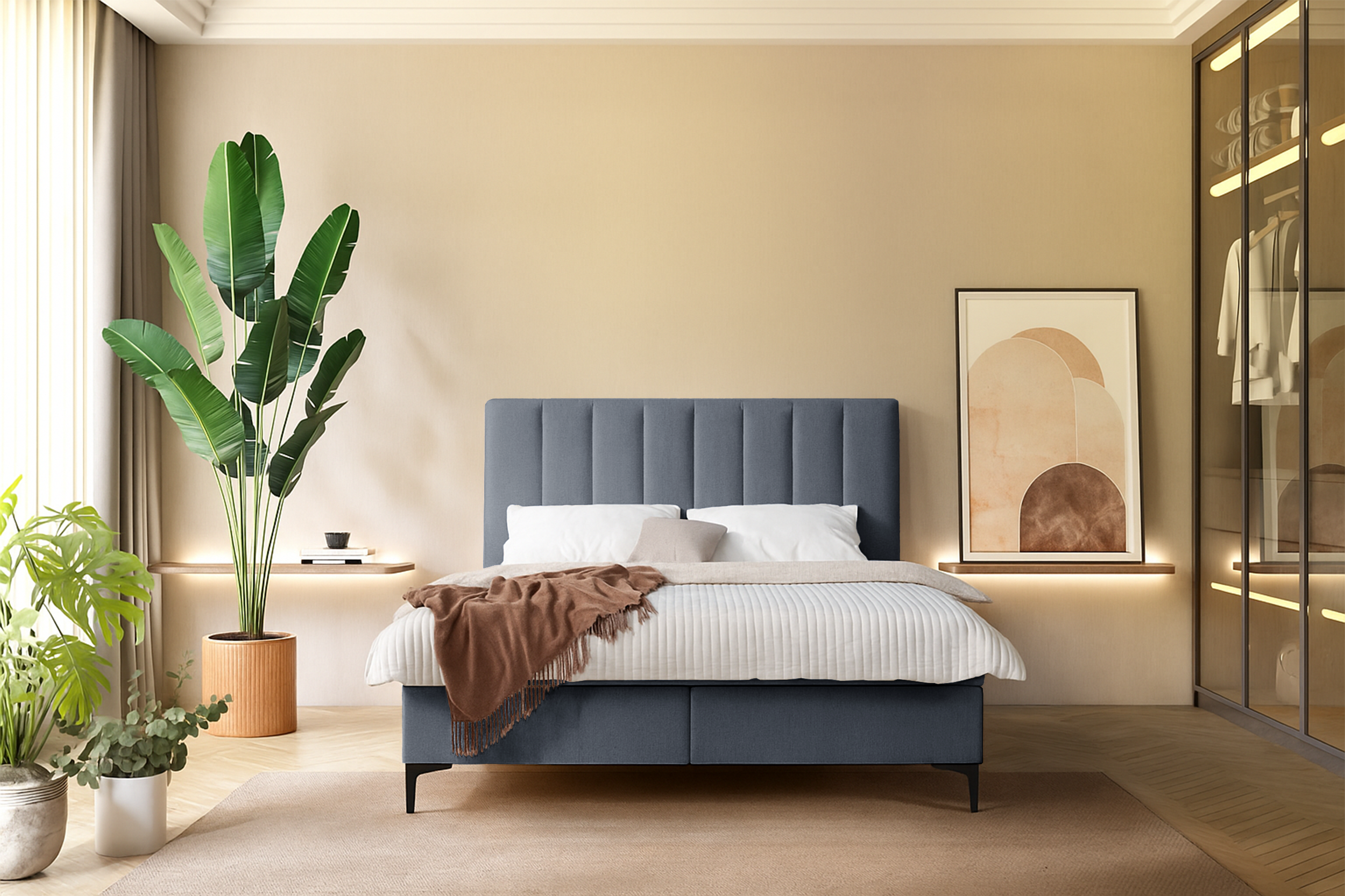 selsey-lorentes-kontinentalbett-180x200-cm-mit-stauraum-und-topper-dunkelgraues- image 2