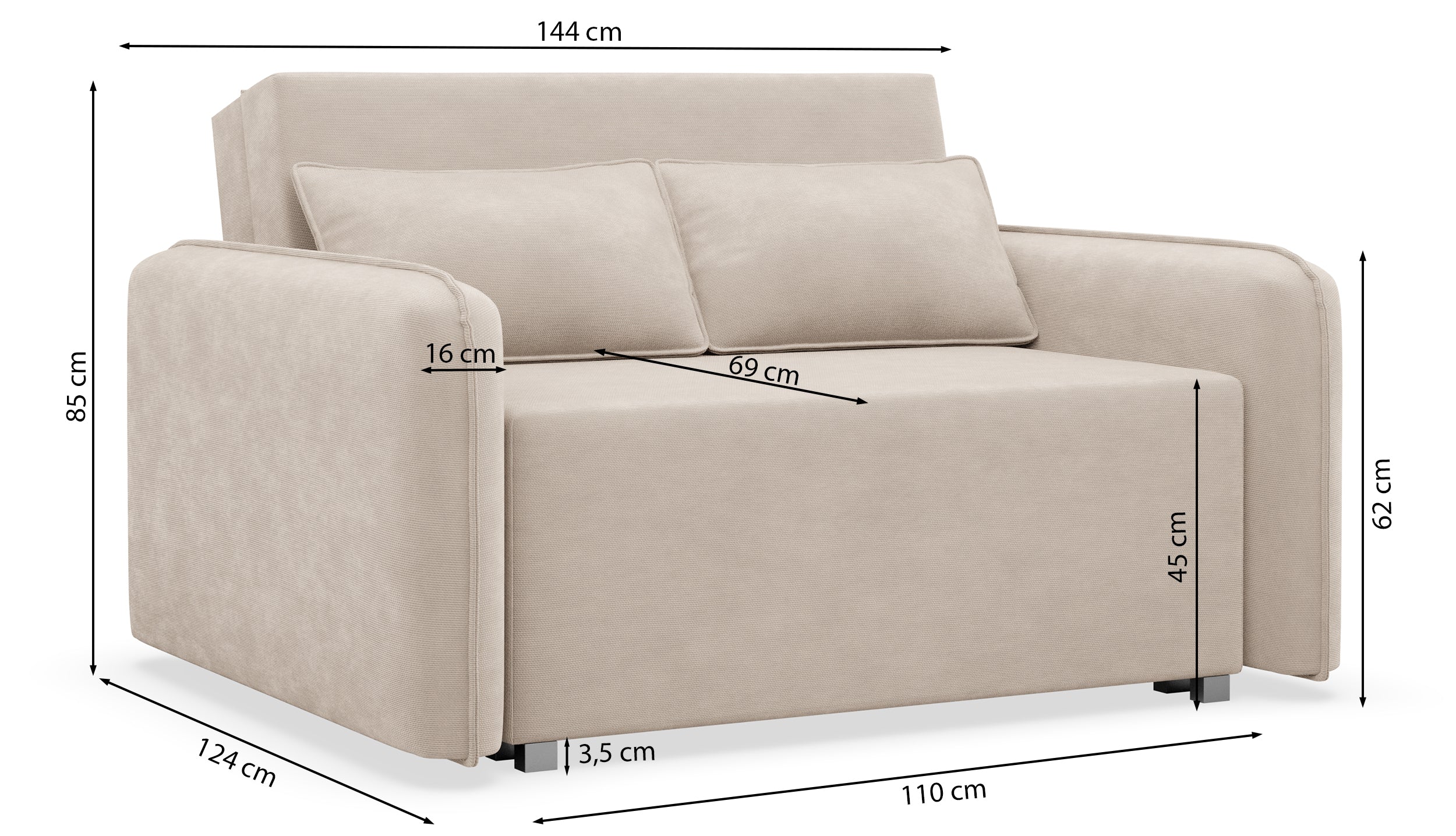 selsey-duelia-schlafsofa-2-sitzer-ausklappbar-hellbeige-hydrophobe-chenille image 7