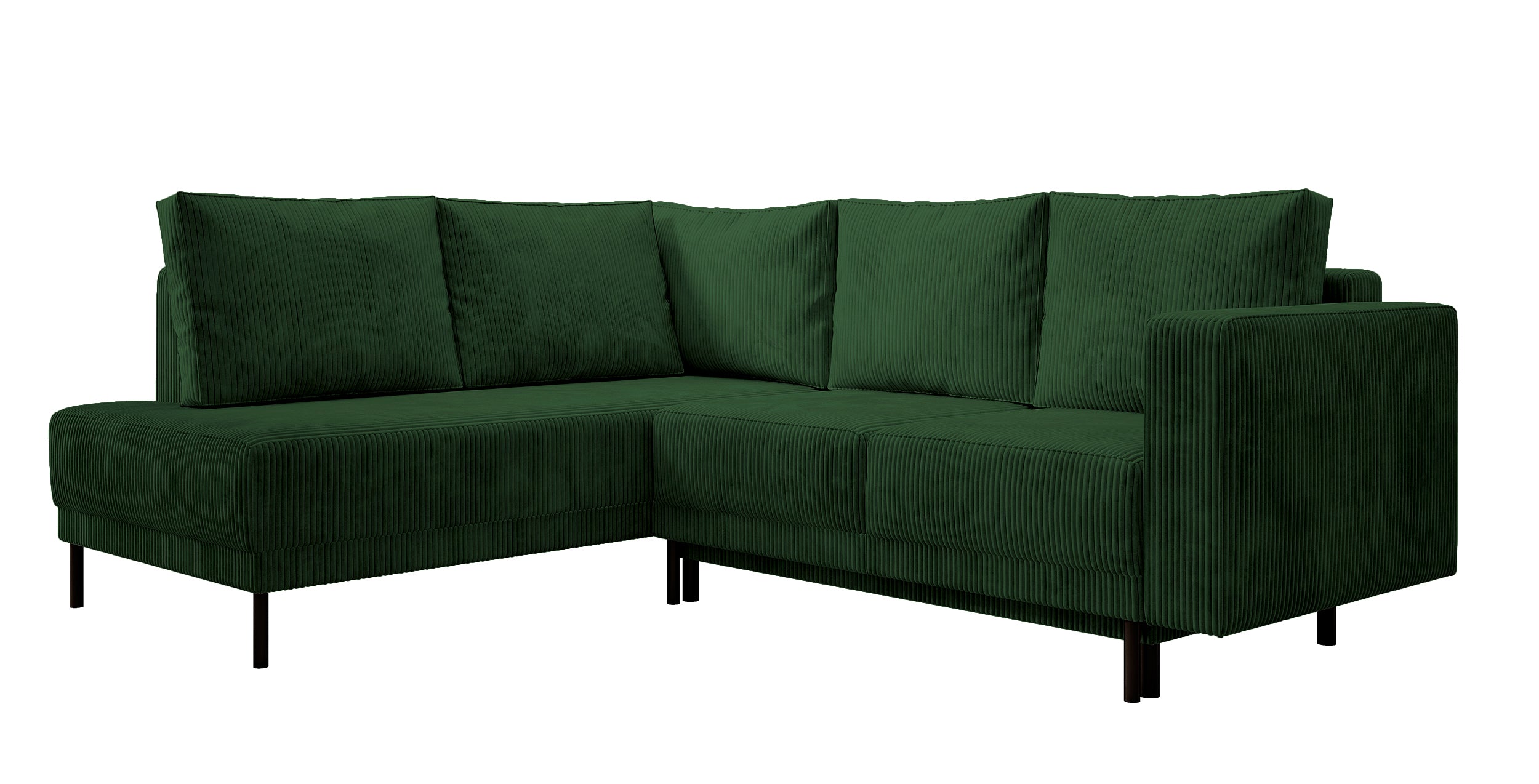 selsey-rodario-ecksofa-links-mit-schlaffunktion-und-bettkasten-dunkelgr-ner-cord image 4