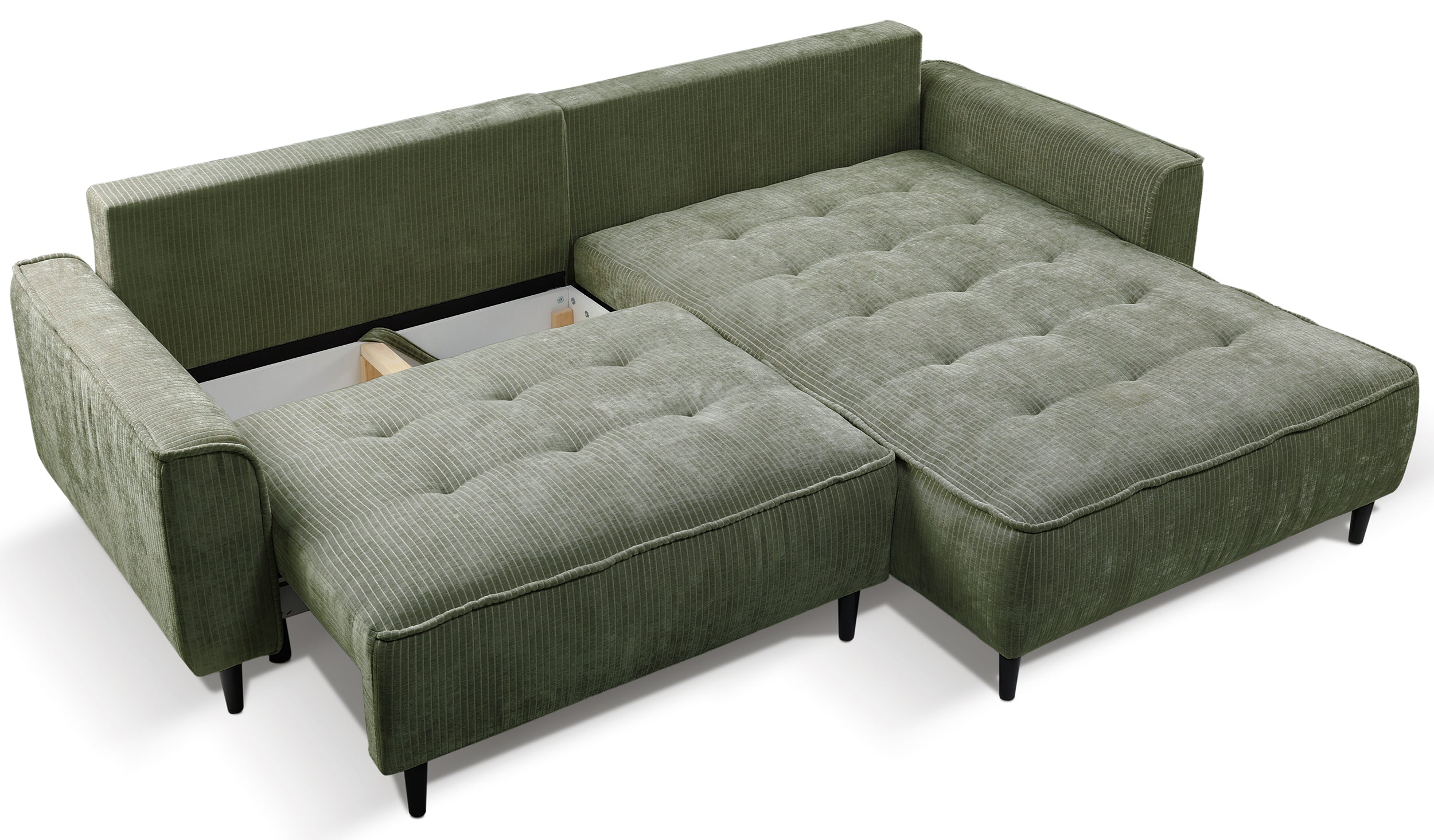 selsey-blues-ecksofa-mit-schlaffunktion-l-f-rmig-rechts-salbeigr-ner-cordstoff-m image 4