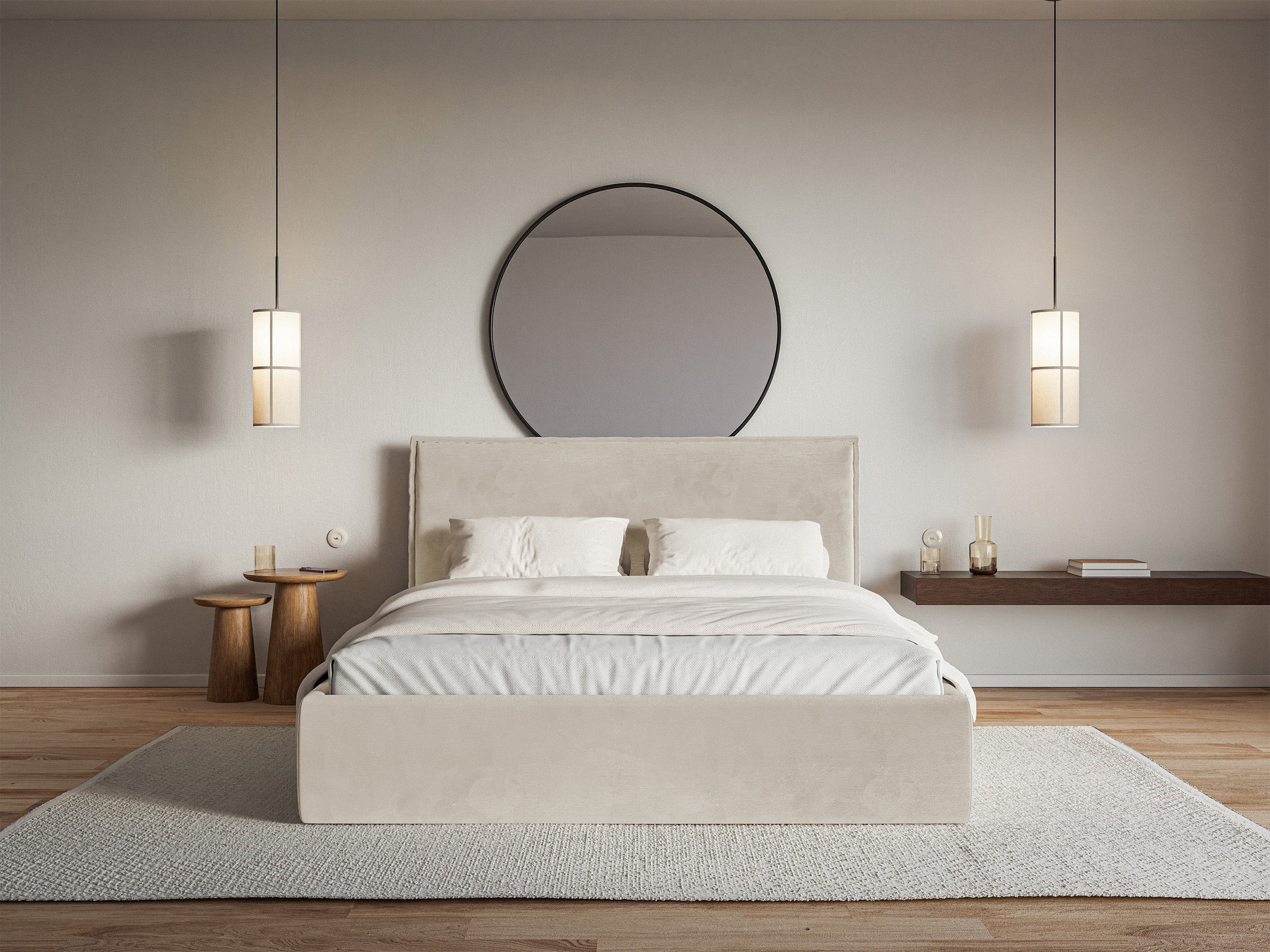 selsey-softie-slim-polsterbett-140x200-cm-beiges-velours-wasserabweisend image 3