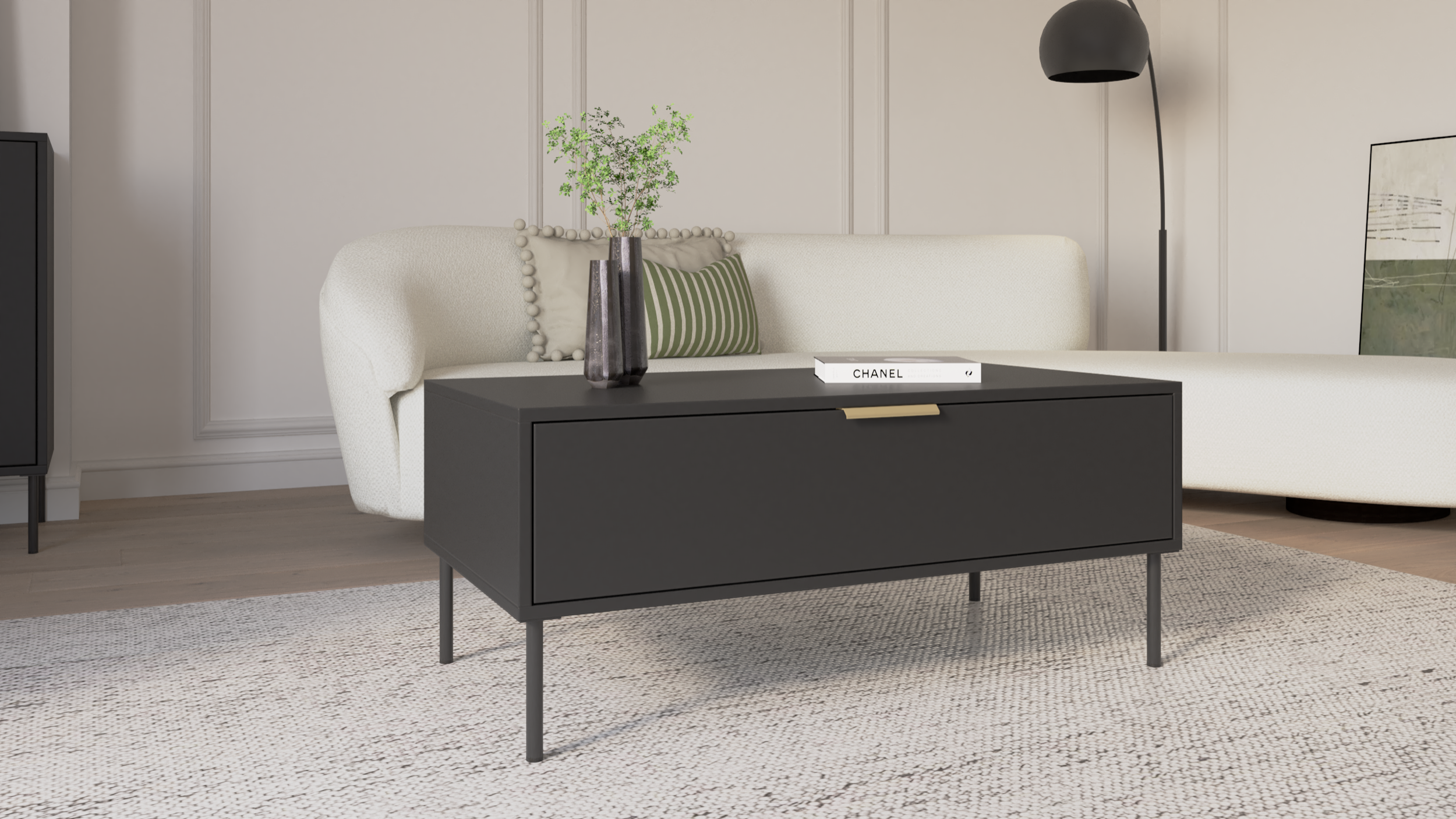 selsey-vena-couchtisch-100x50-cm-mit-schublade-schwarz image 4