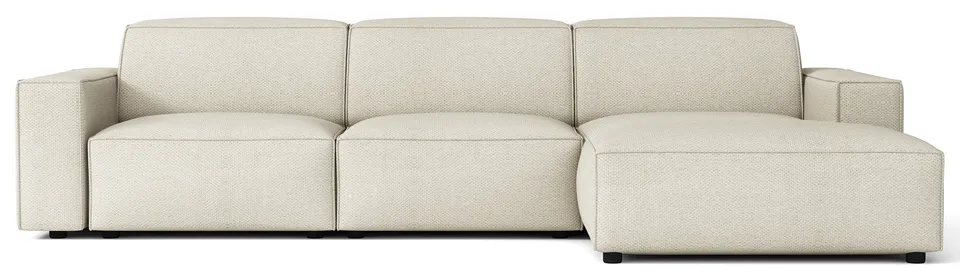 selsey-sellmo-modulares-ecksofa-l-form-rechts-cremefarbener-chenille-stoff image 1