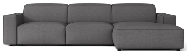 selsey-sellmo-modulares-ecksofa-l-form-rechts-dunkelgrauer-chenille-hydrophob image 1