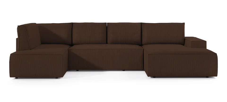 selsey-farese-new-ecksofa-u-form-mit-schlaffunktion-rechts-brauner-cord image 1
