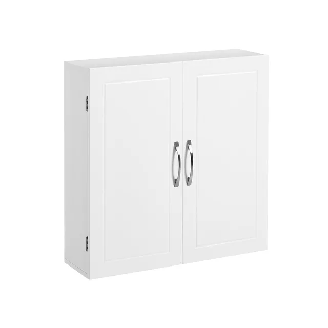 vasagle-wandschrank-mit-2-t-ren-skandinavischer-badschrank-mit-magnet-t-ren image 1