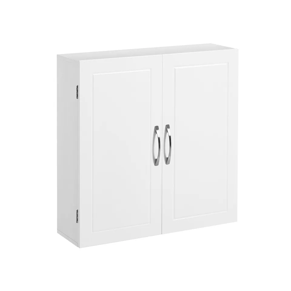 vasagle-wandschrank-mit-2-t-ren-skandinavischer-badschrank-mit-magnet-t-ren image 1
