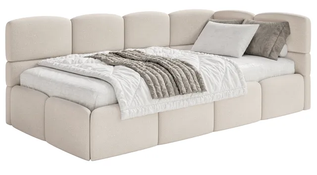 selsey-cloudy-jugendbett-90x200-cm-rechts-mit-matratze-und-bettkasten-creme-chen image 1