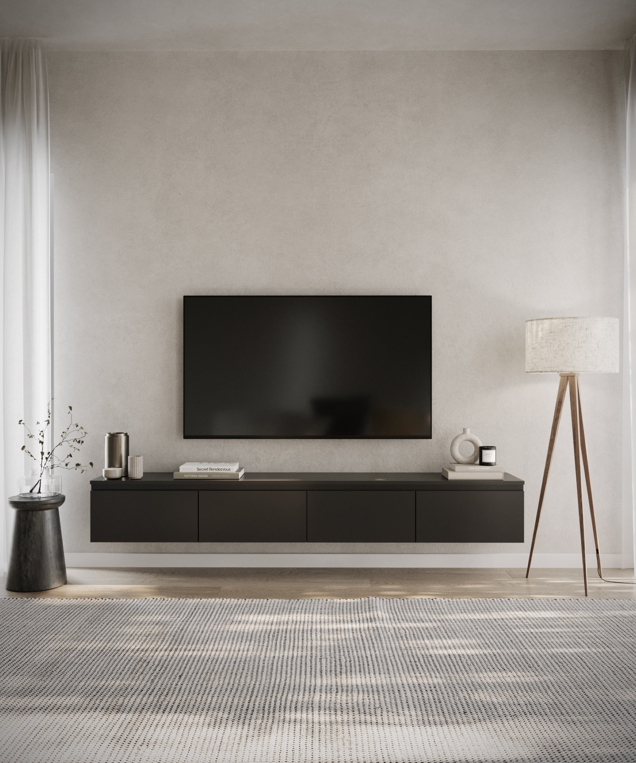 selsey-bemmi-h-ngender-tv-schrank-200-cm-schwarz image 2