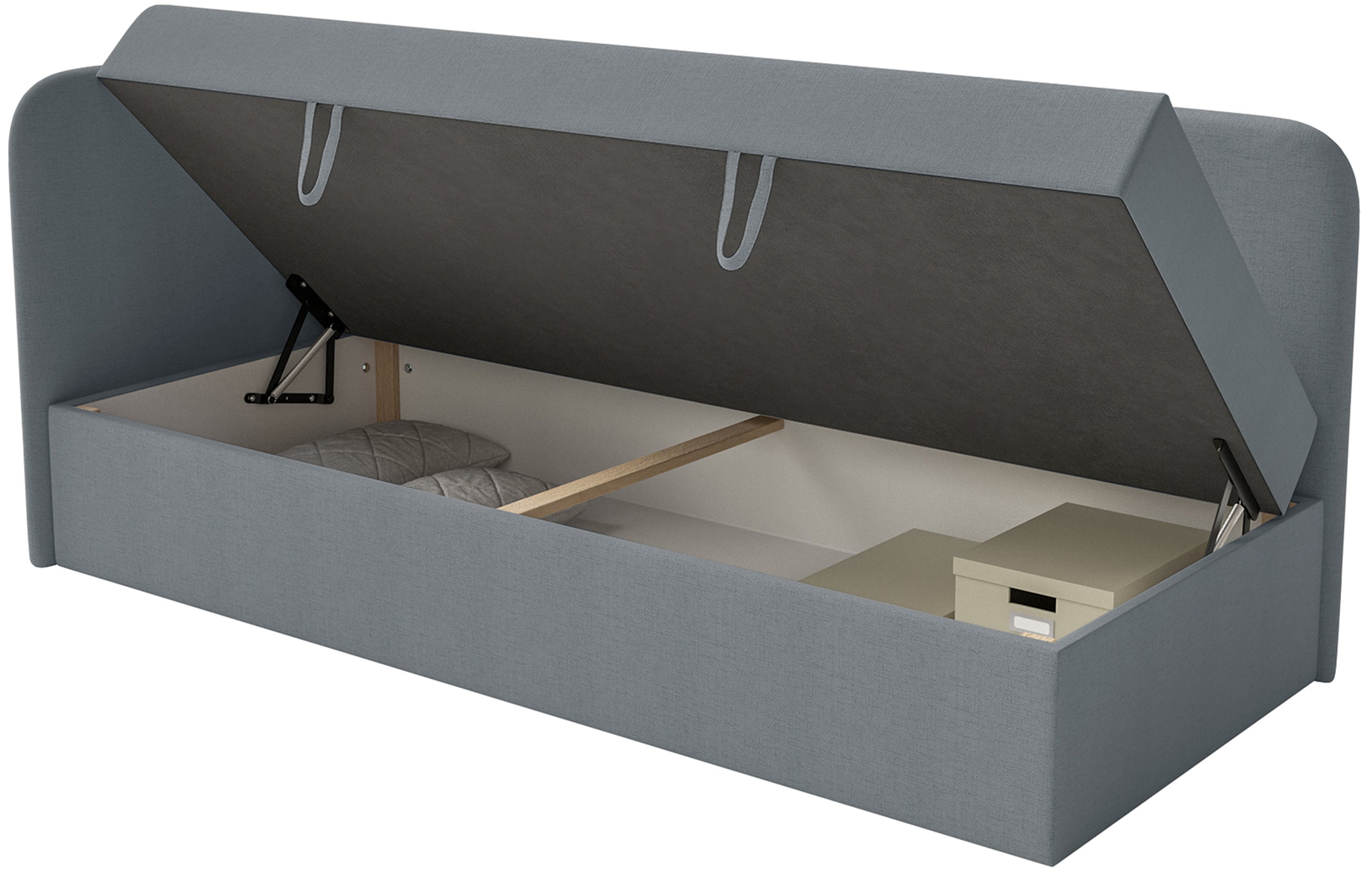 selsey-calmmo-jugendbett-90x200-links-mit-stauraum-dunkelgrau-chenille image 7