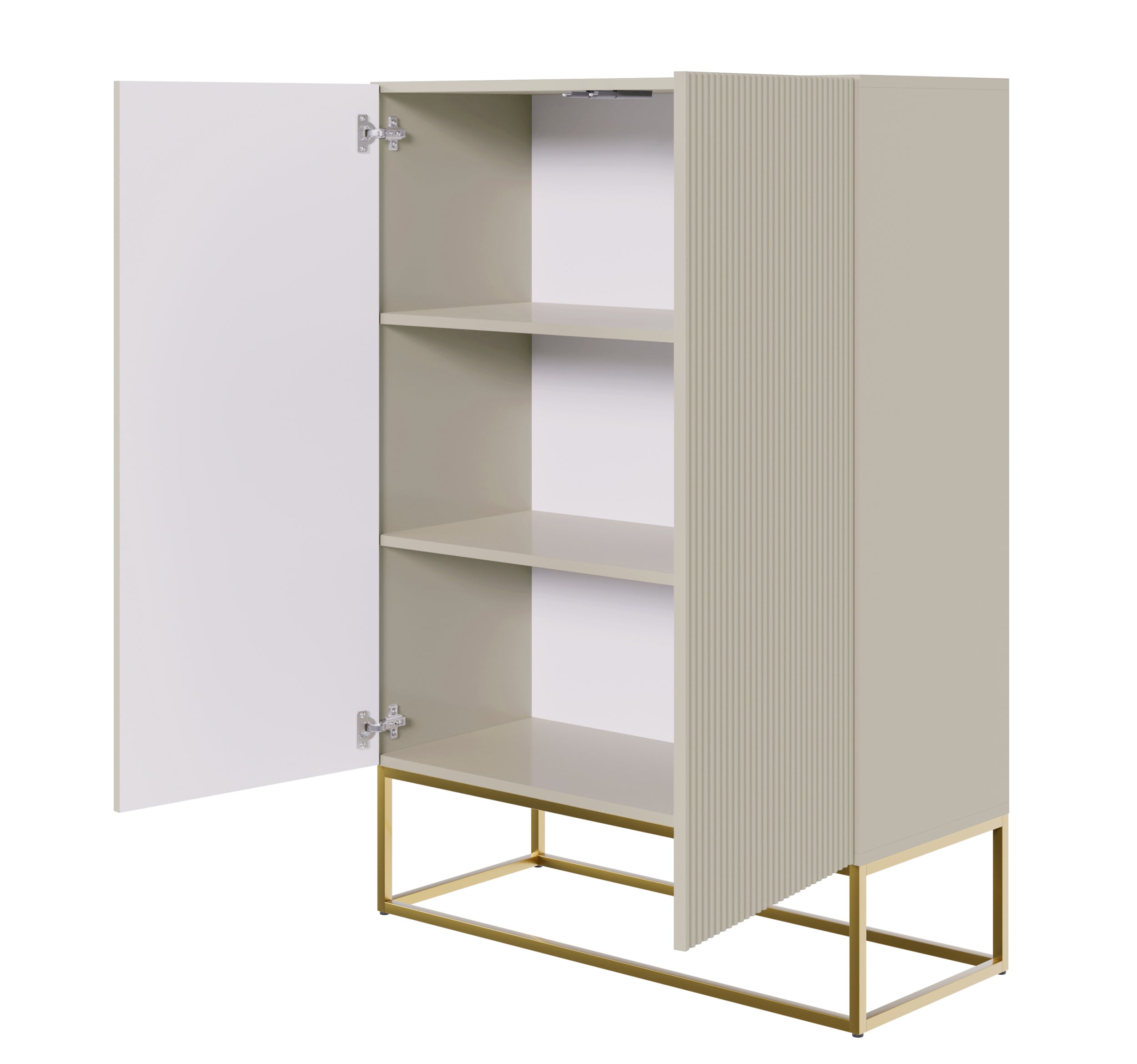 selsey-veldio-kommode-zweit-rig-90-cm-grau-beige-mit-gefr-ster-front-und-goldene image 2