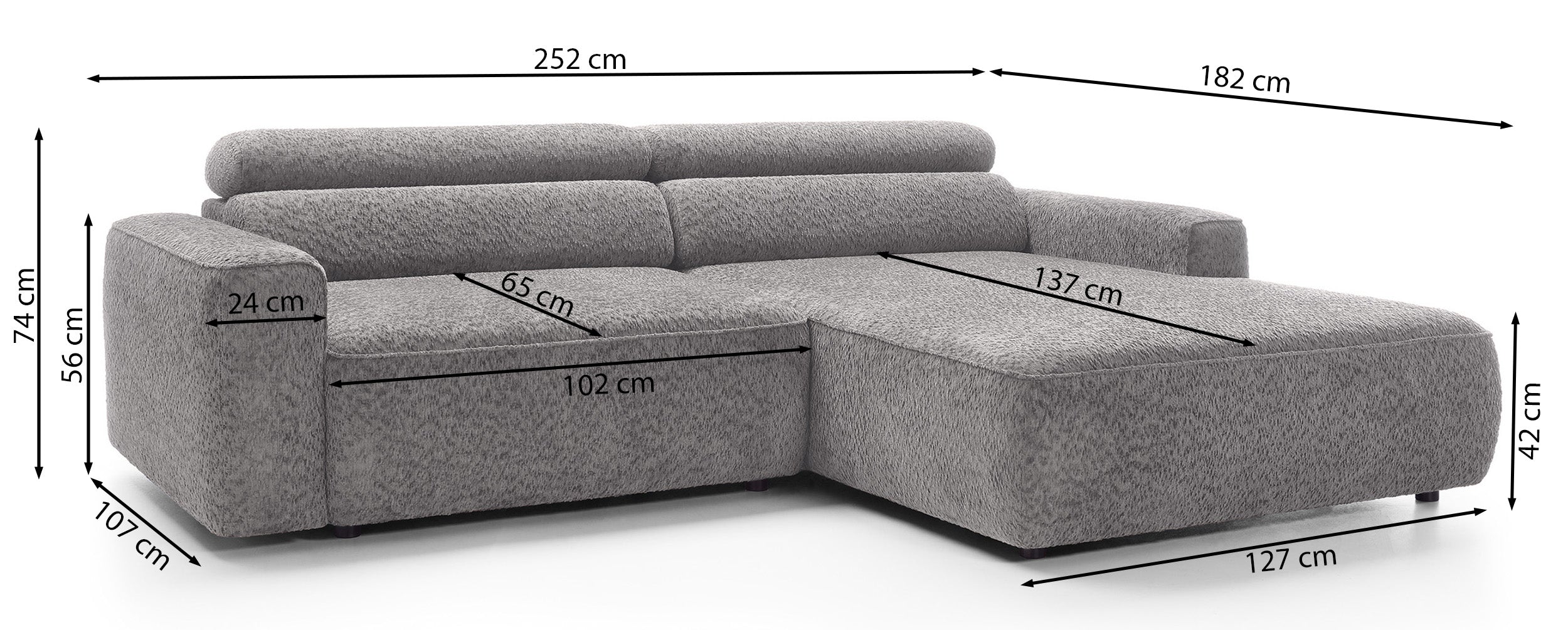 selsey-fando-ecksofa-mit-elektrischem-auszug-l-form-links-blauer-samtstoff image 6