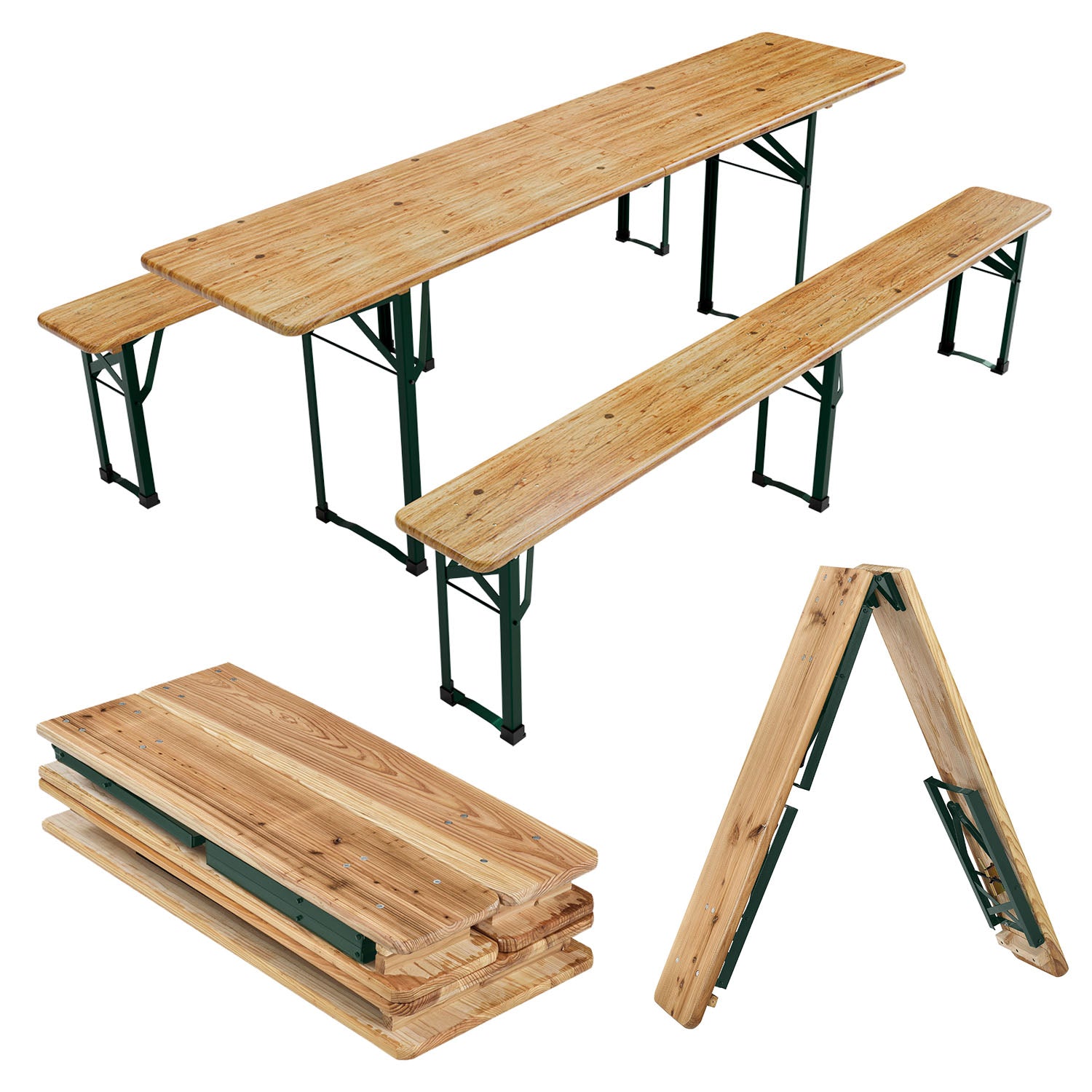 juskys-bierzeltgarnitur-passau-220-cm-tannenholz-klappbar-natur image 8