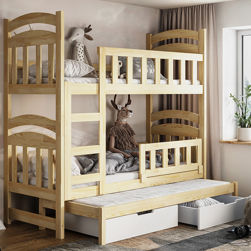 selsey-dopio-etagenbett-75x180-cm-dreist-ckig-mit-matratzen-schubladen-kiefer image 2