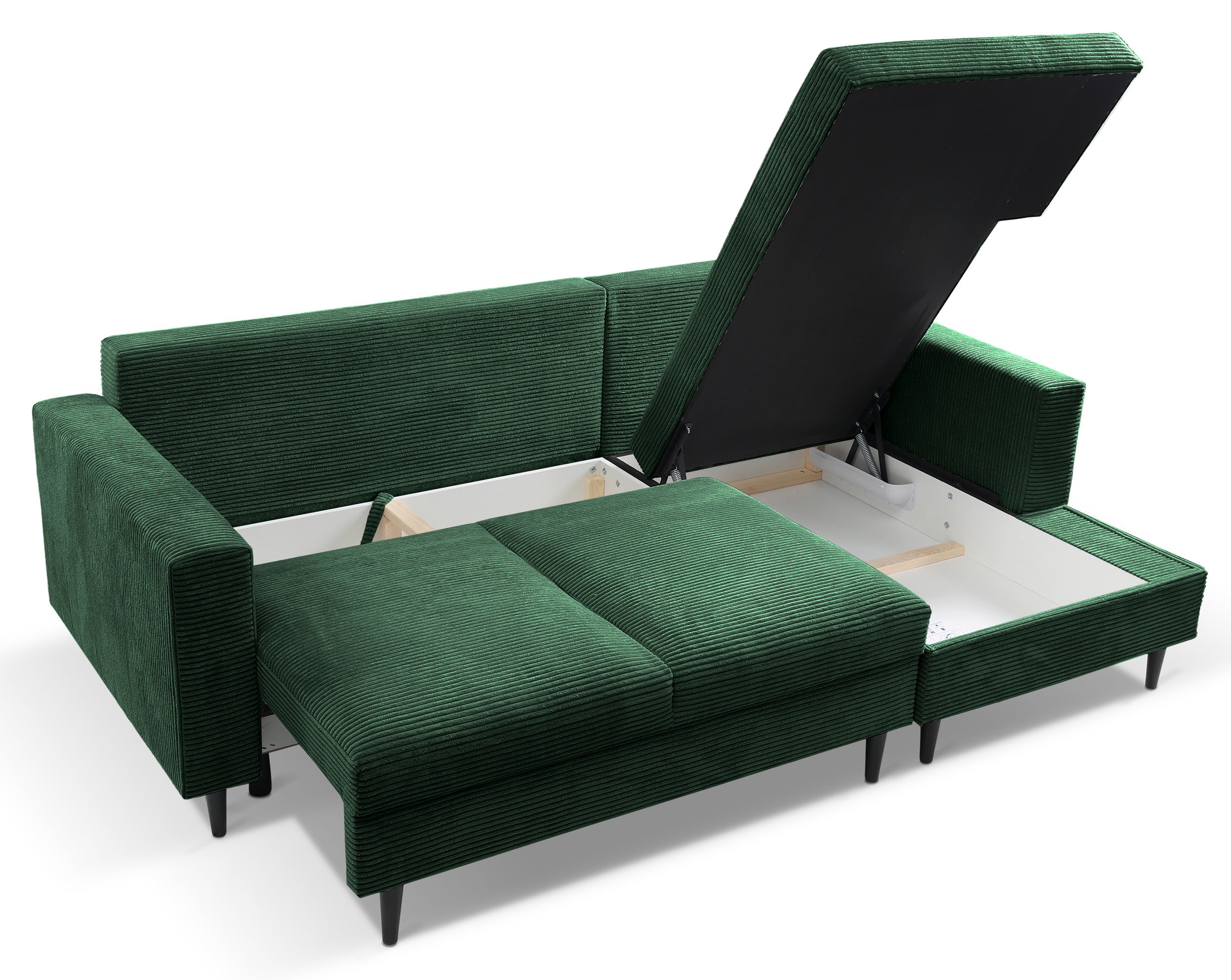 selsey-nalika-ecksofa-mit-schlaffunktion-l-form-rechts-dunkelgr-n-cord-mit-staur image 6