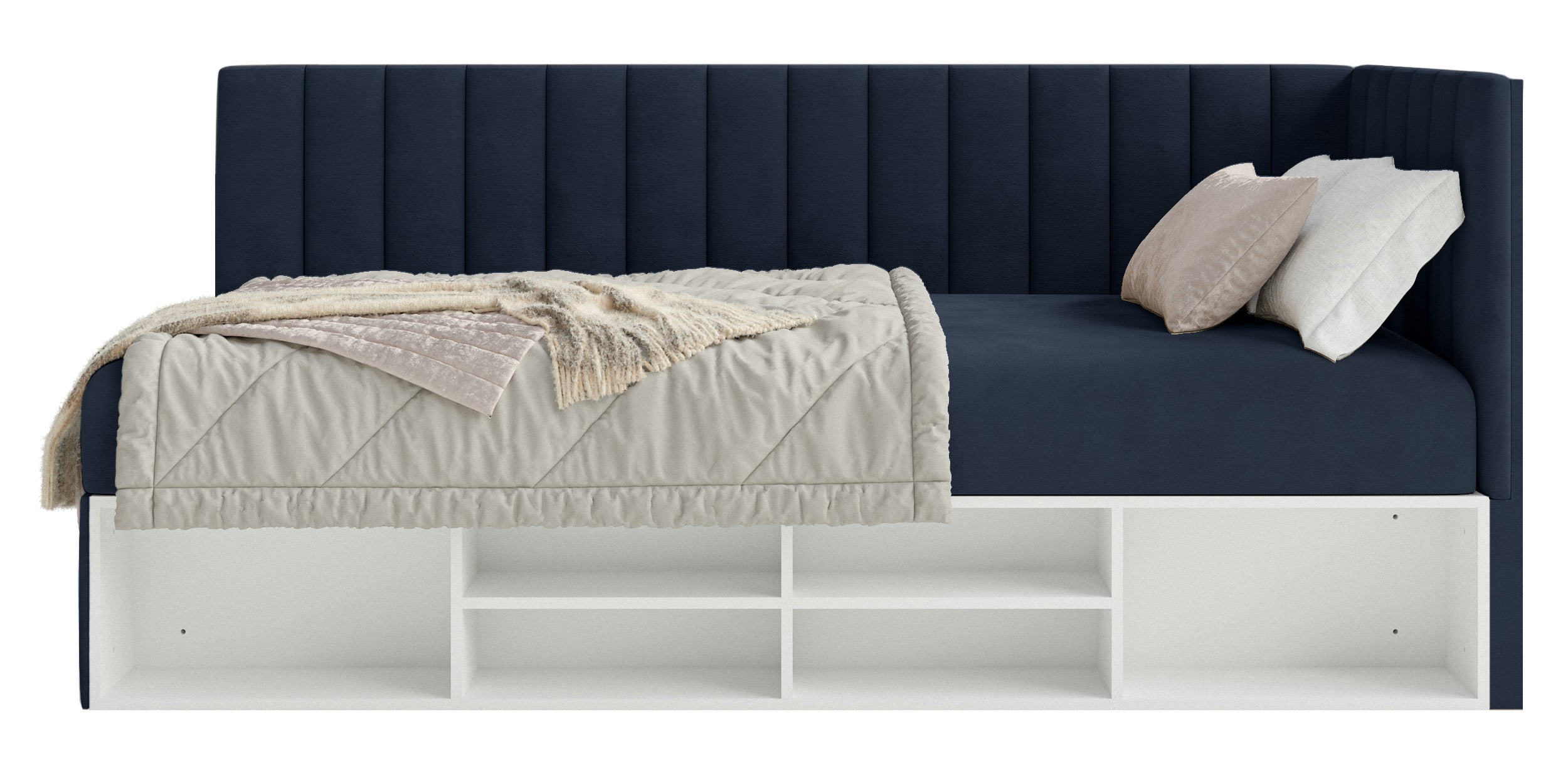 selsey-ventrio-jugendbett-90x200-cm-rechtsseitig-mit-stauraum-marineblauer-velou image 5