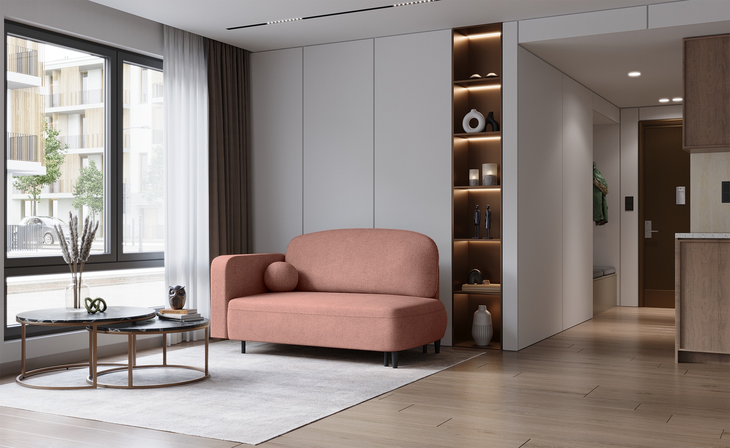 selsey-pinkio-klapp-liege-rechts-mit-schlaffunktion-und-stauraum-rosa-chenille image 2