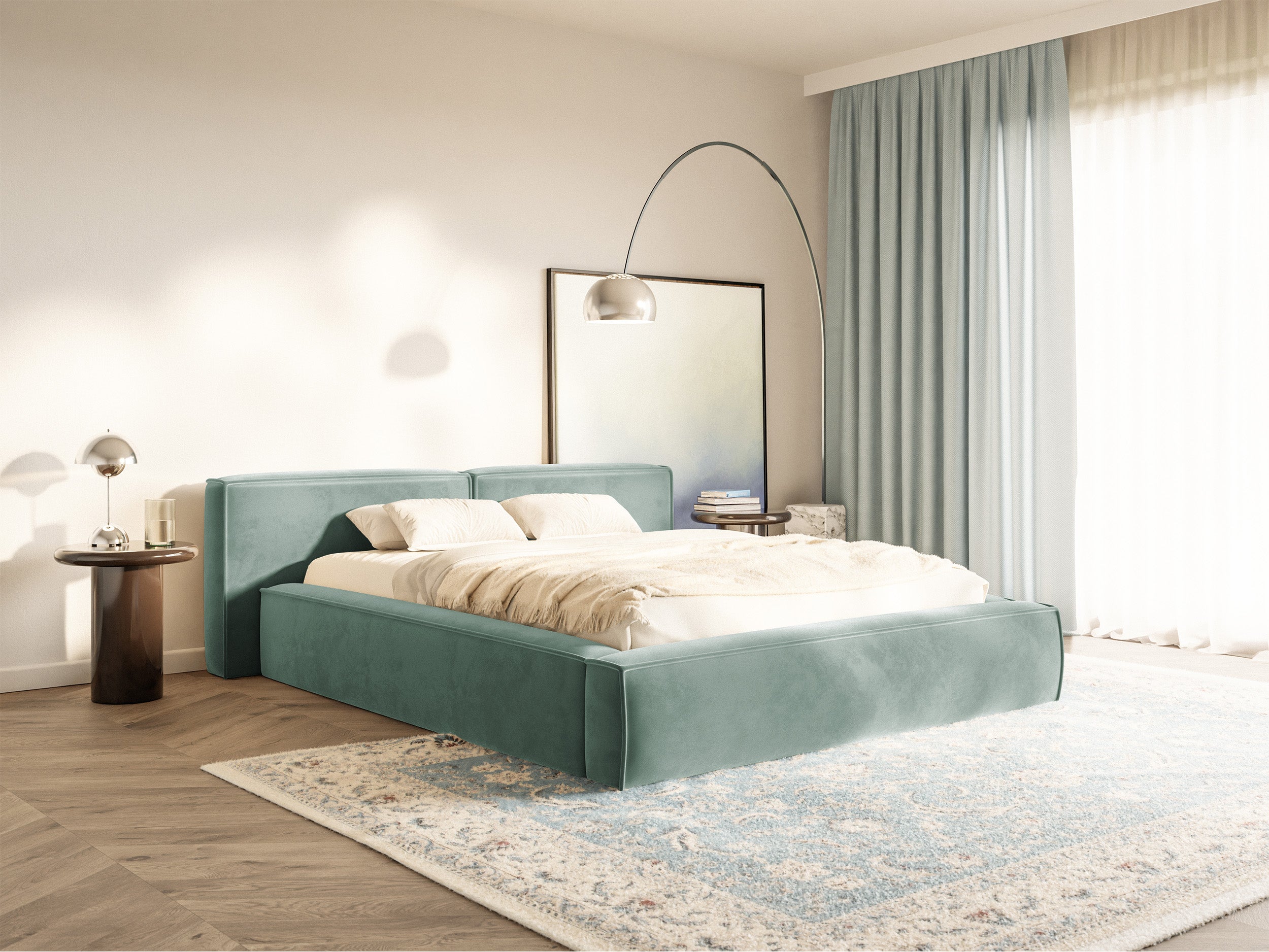 selsey-tilves-low-gepolstertes-bett-200x200-cm-mit-stauraum-salbeigr-n-samt image 2