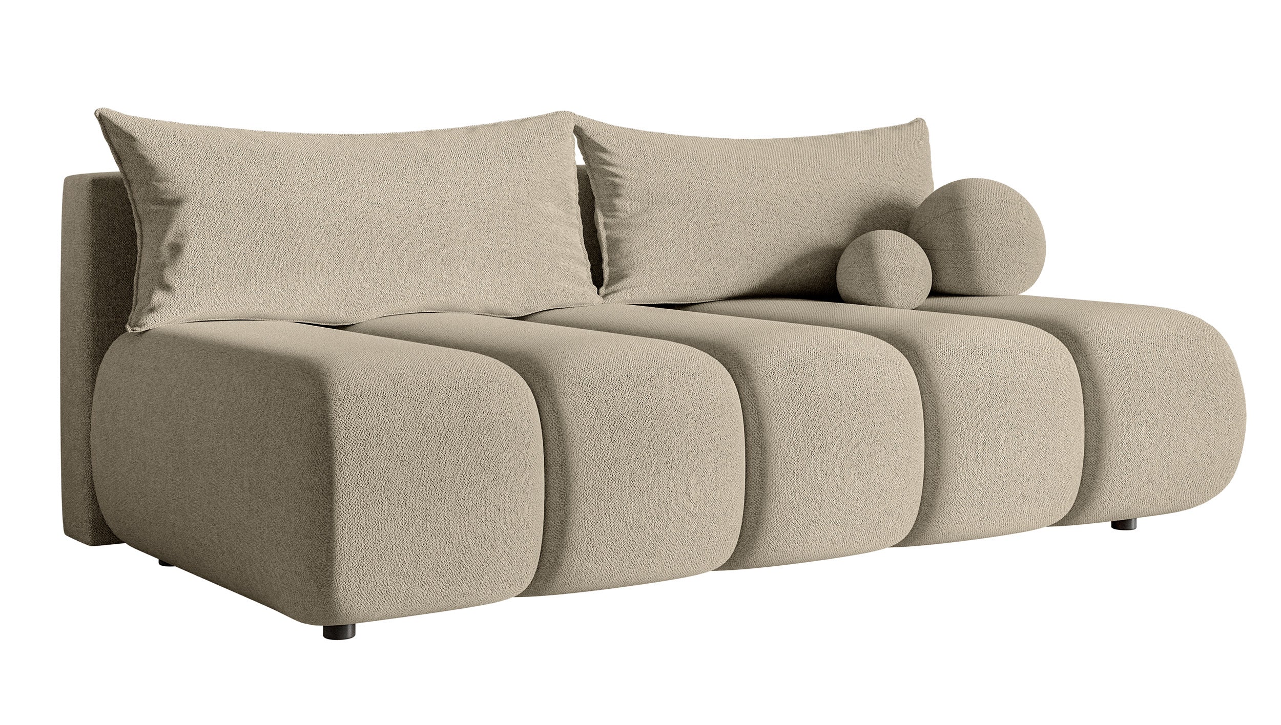 selsey-sofa-dandelino-mini-dreisitzig-mit-schlaffunktion-hellbeige-chenille image 4