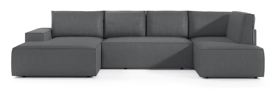 selsey-farese-new-ecksofa-mit-schlaffunktion-u-form-links-grau-cord-mit-stauraum image 1