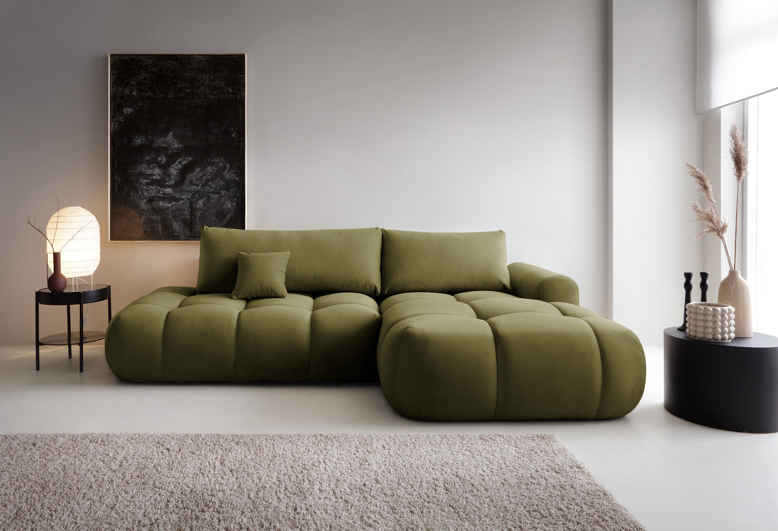 selsey-ombo-ecksofa-l-form-rechts-mit-schlaffunktion-und-stauraum-olivgr-ner-sam image 2