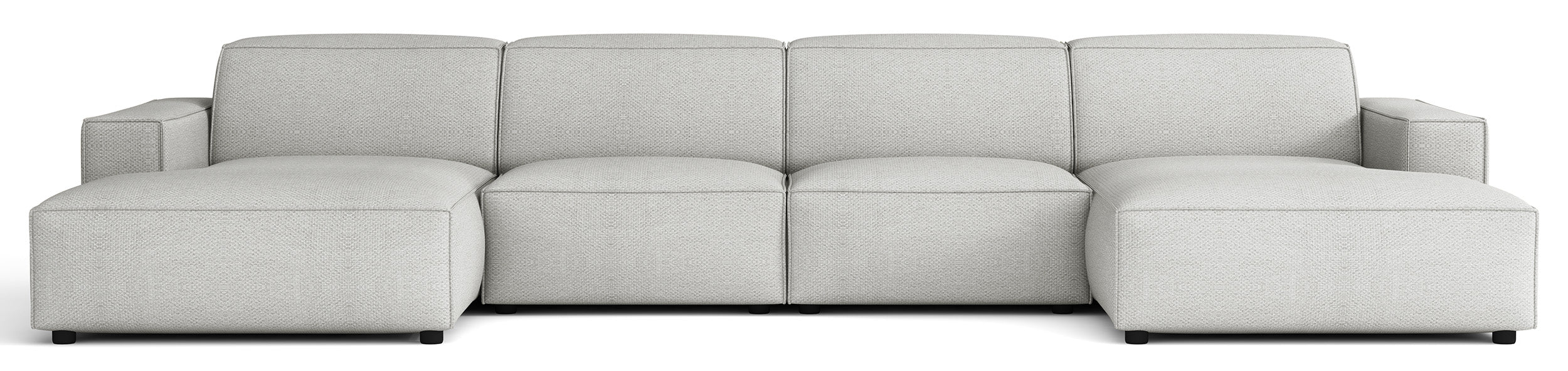 selsey-sellmo-ecksofa-u-f-rmig-modular-universal-hellgrauer-chenille image 1