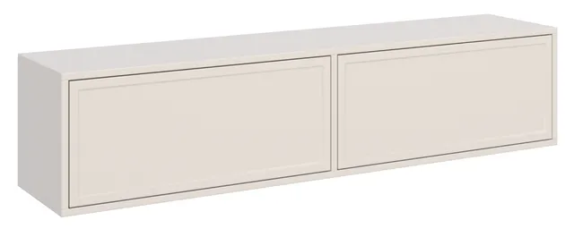 selsey-velveto-h-ngender-tv-schrank-140-cm-mit-zwei-klappen-kaschmir image 1