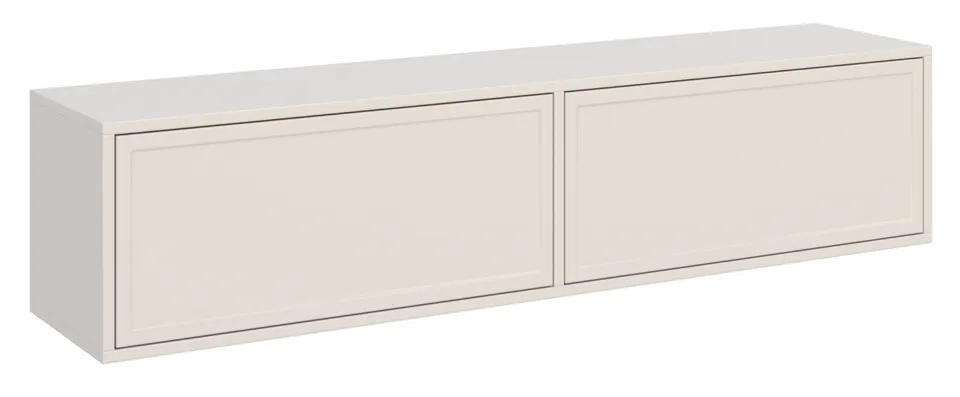 selsey-velveto-h-ngender-tv-schrank-140-cm-mit-zwei-klappen-kaschmir image 1