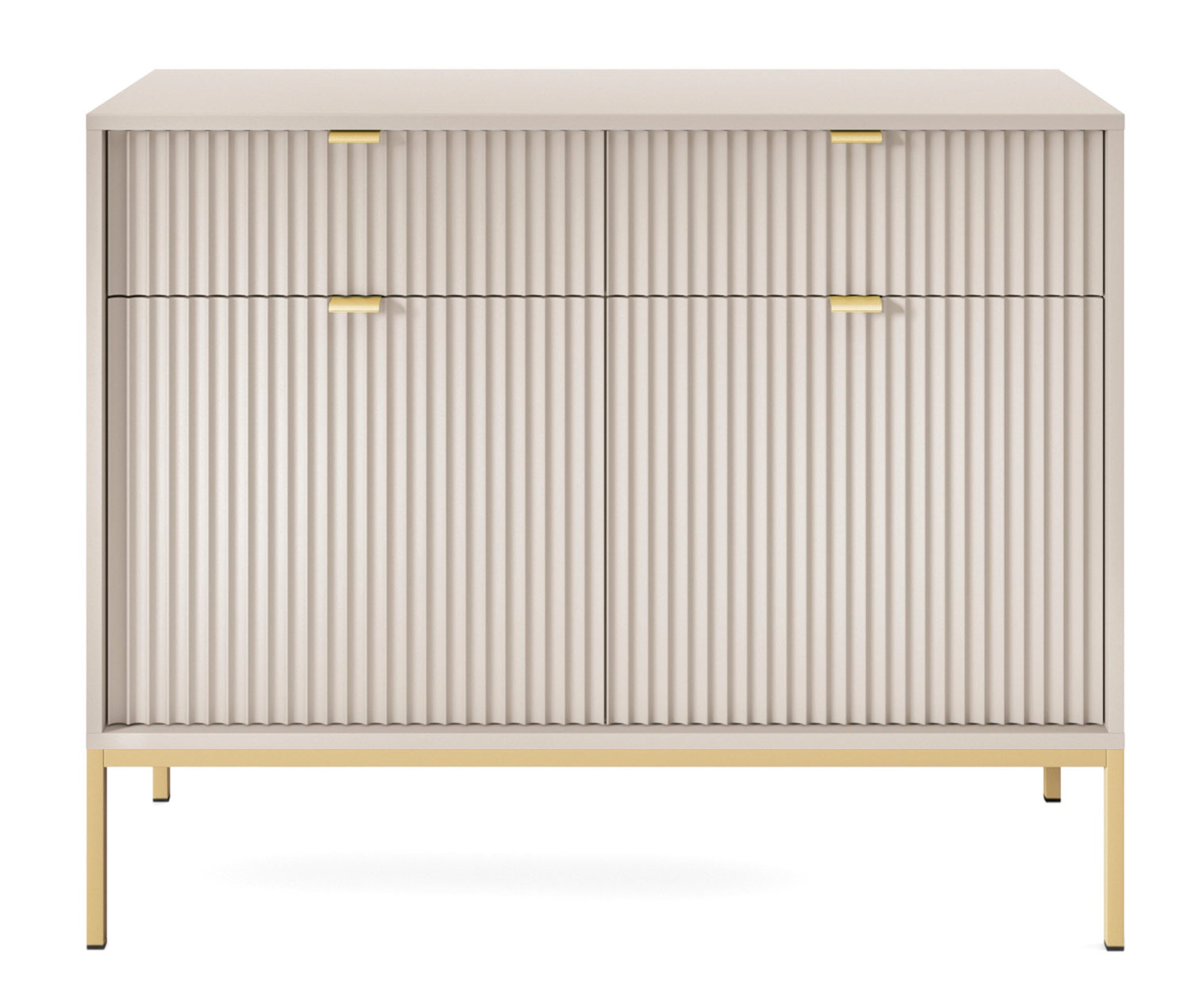 selsey-vellore-zweit-rige-kommode-104-cm-kaschmir-mit-rillenfronten-goldenes-ges image 4
