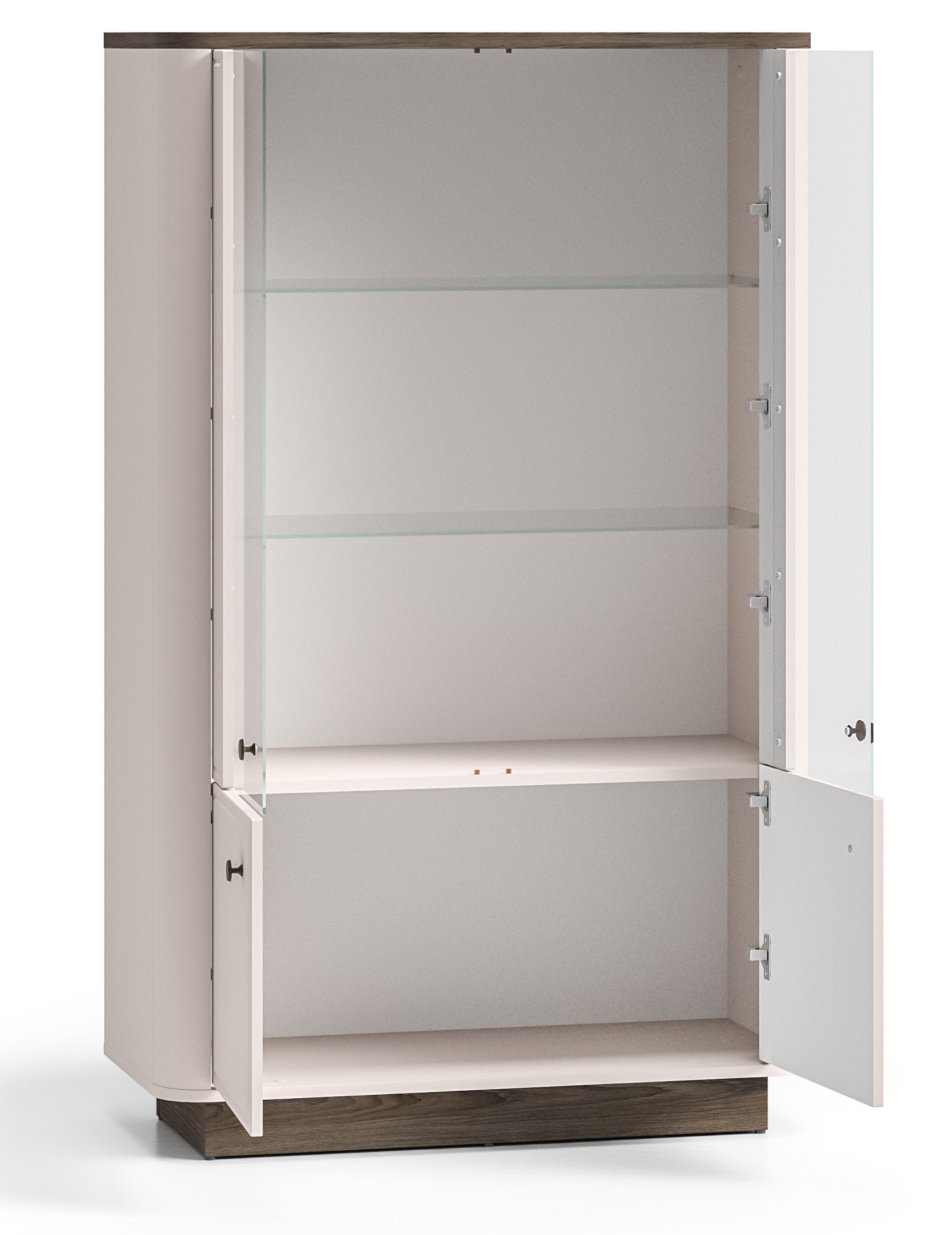 selsey-vilavio-niedriger-vitrinenschrank-mit-4-t-ren-und-beleuchtung-92-cm-kasch image 3