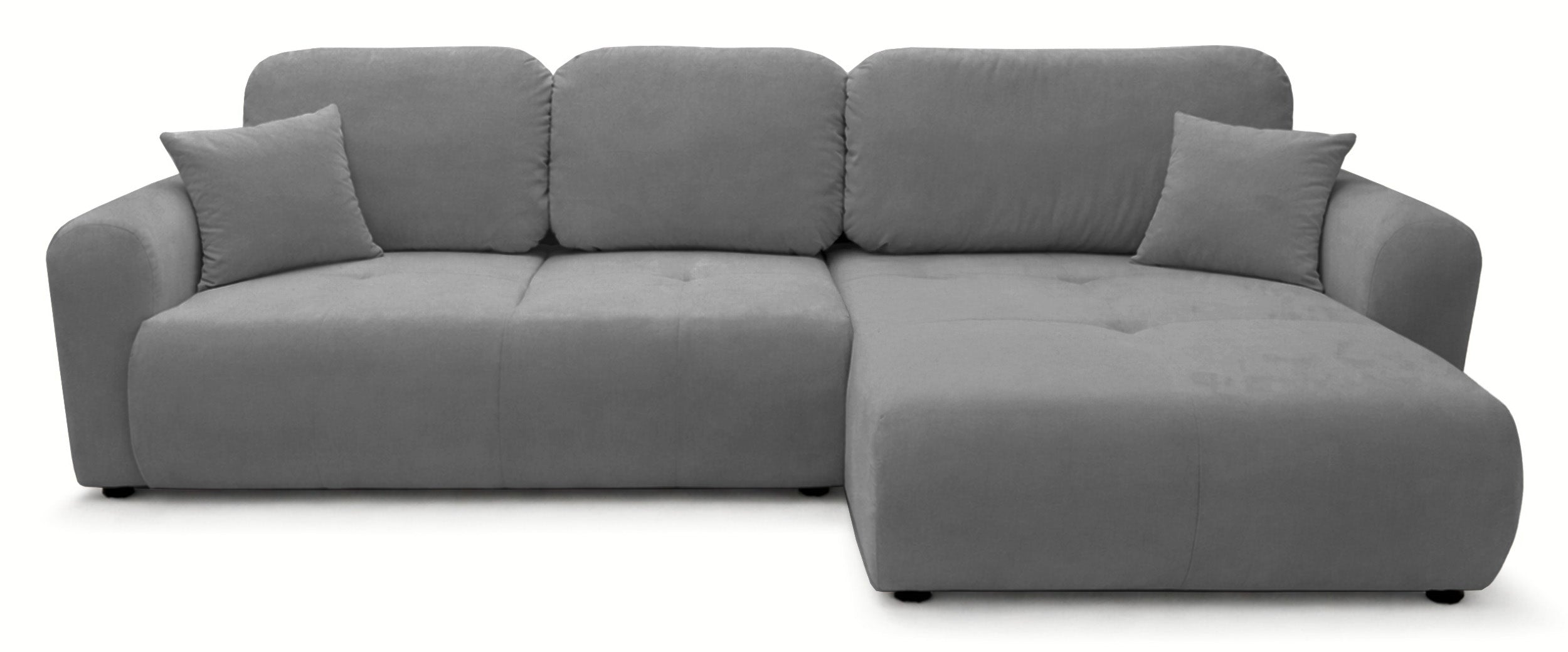 selsey-olido-l-ecksofa-mit-schlaffunktion-und-stauraum-grauer-samt image 1