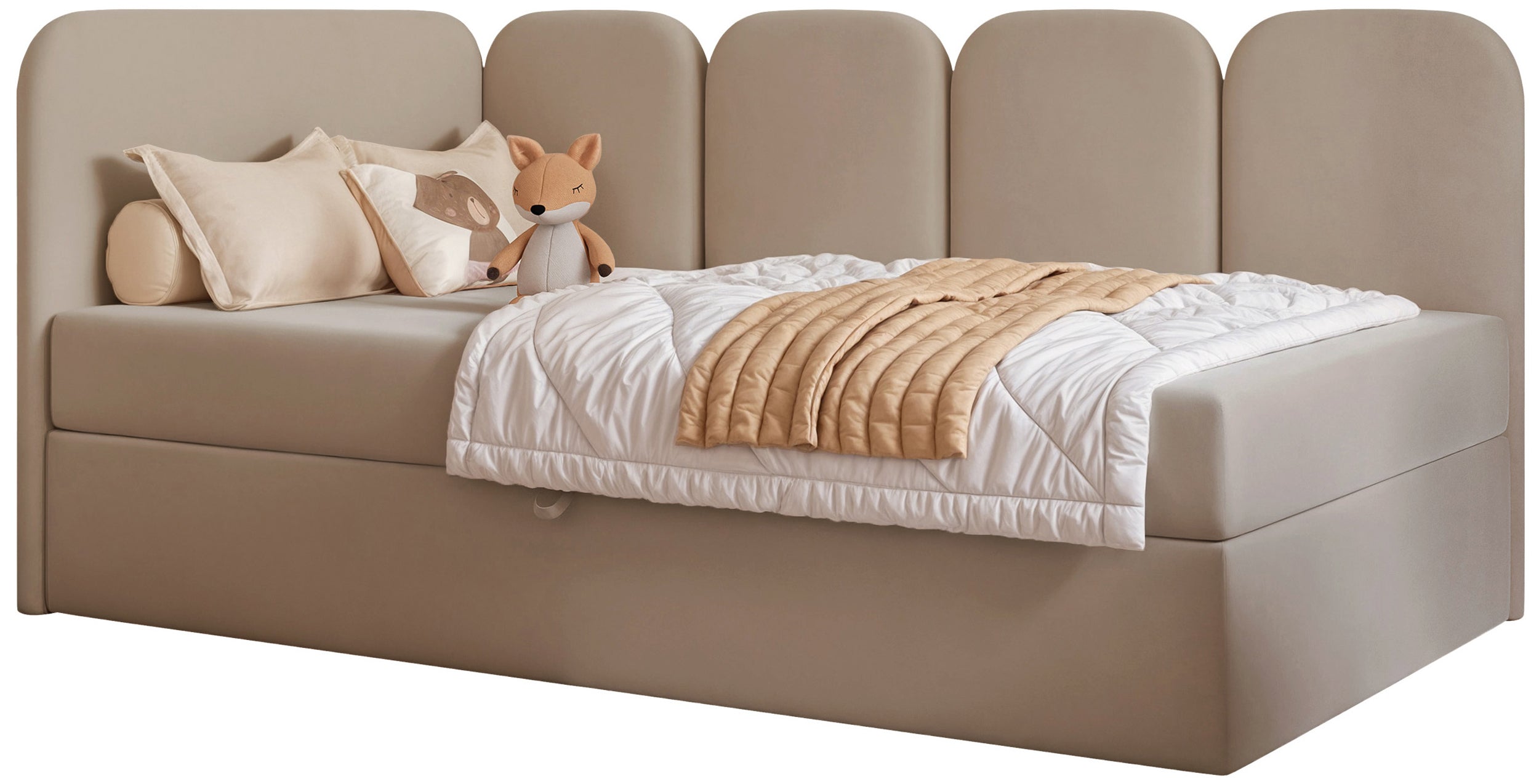 selsey-nubini-jugendbett-90x200-cm-linksseitig-mit-stauraum-beige-hydrophober-sa image 1