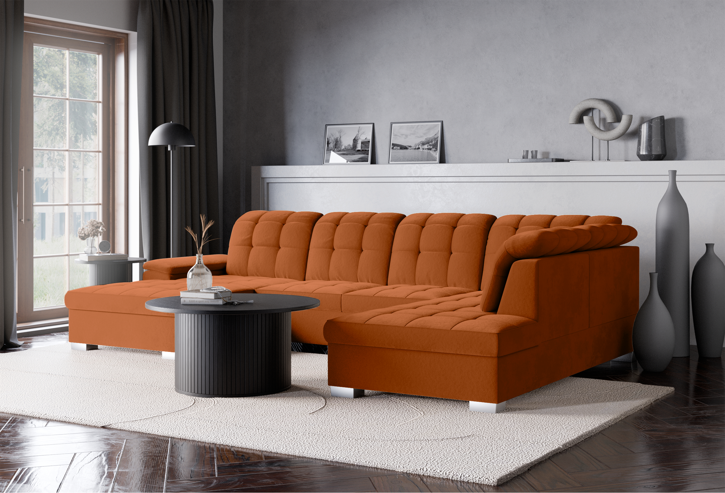 selsey-jamaal-ecksofa-mit-schlaffunktion-u-f-rmig-links-mit-stauraum-kupferfarbe image 3