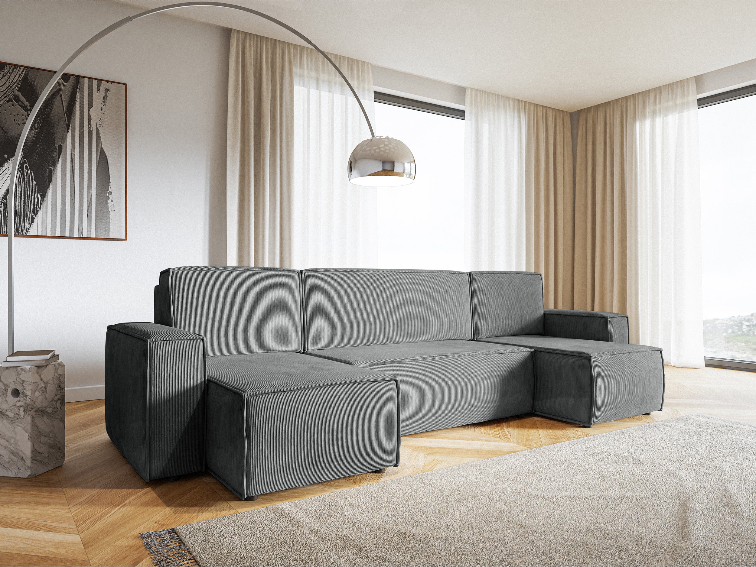 selsey-copertino-ecksofa-u-f-rmig-mit-schlaffunktion-und-stauraum-aschgrau-cord image 3