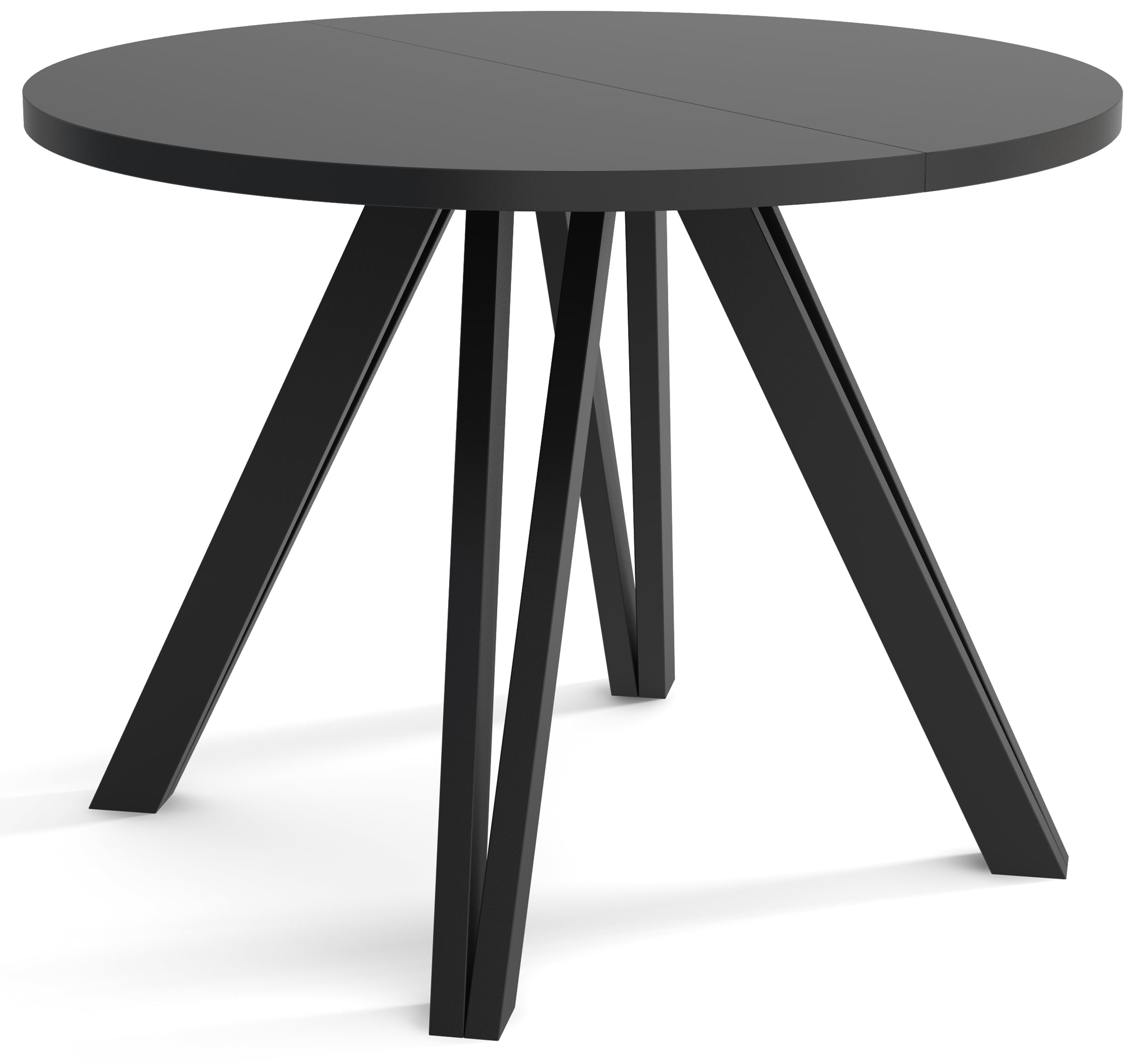 selsey-nuuvel-ausziehbarer-esstisch-100-180x100-cm-schwarz image 1