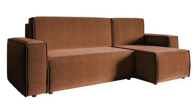 selsey-copertino-ecksofa-l-f-rmig-mit-schlaffunktion-und-stauraum-kupferfarbener image 1