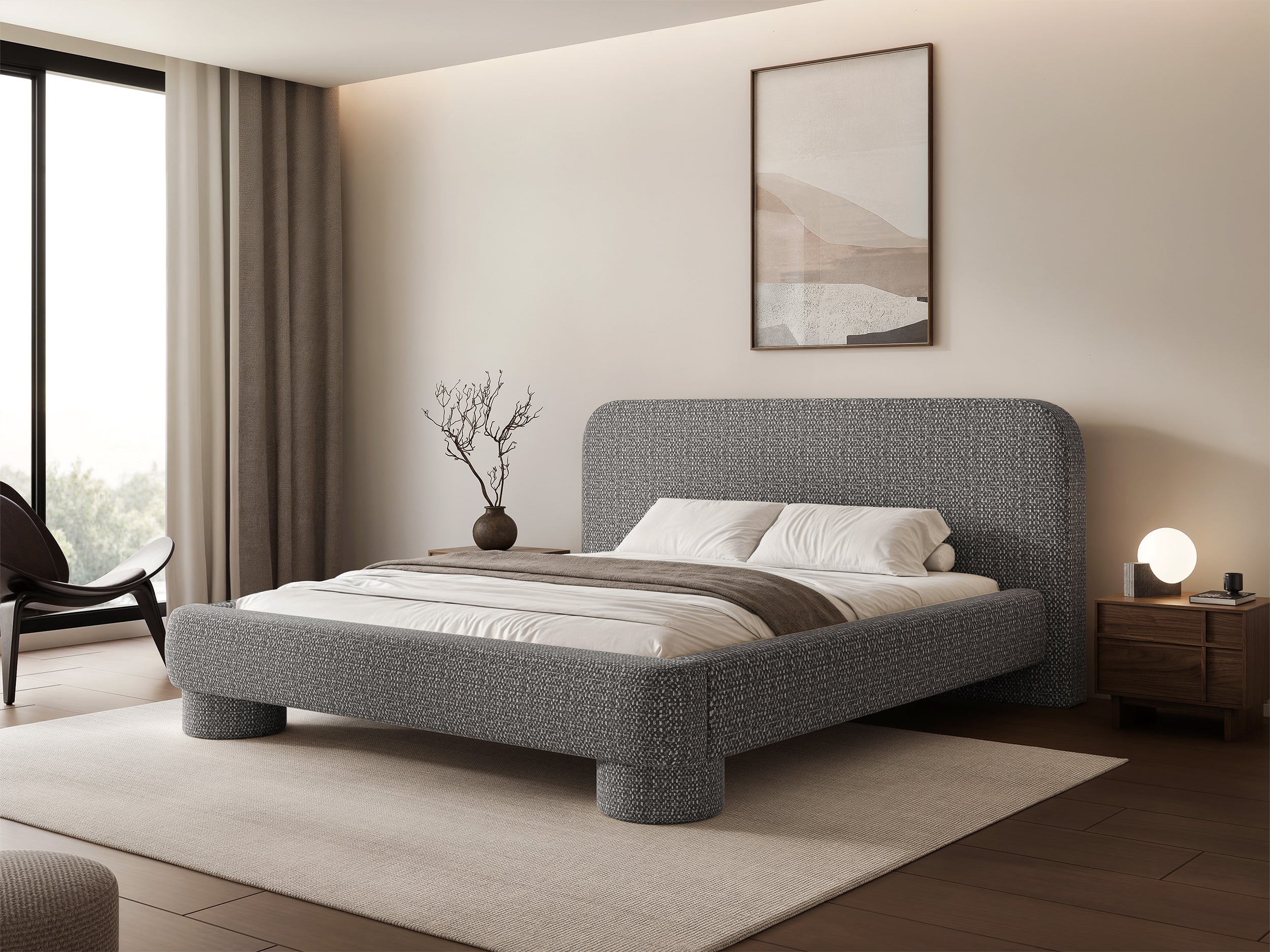 selsey-fredo-gepolstertes-bett-160x200-cm-mit-stauraum-dunkelgrau-chenille image 4