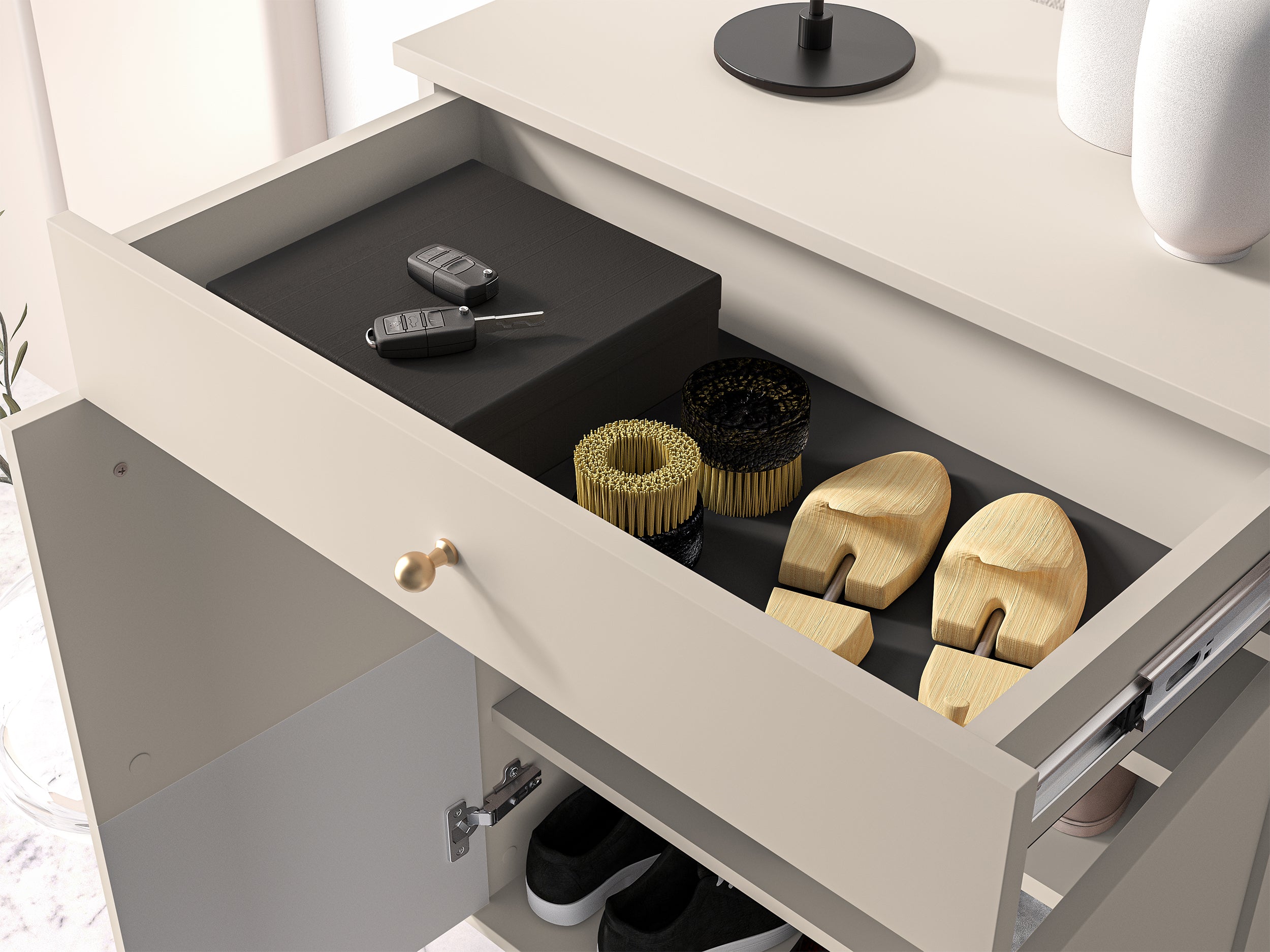 selsey-caletto-schuhschrank-68-cm-mit-schublade-beige-mit-lamellen image 8