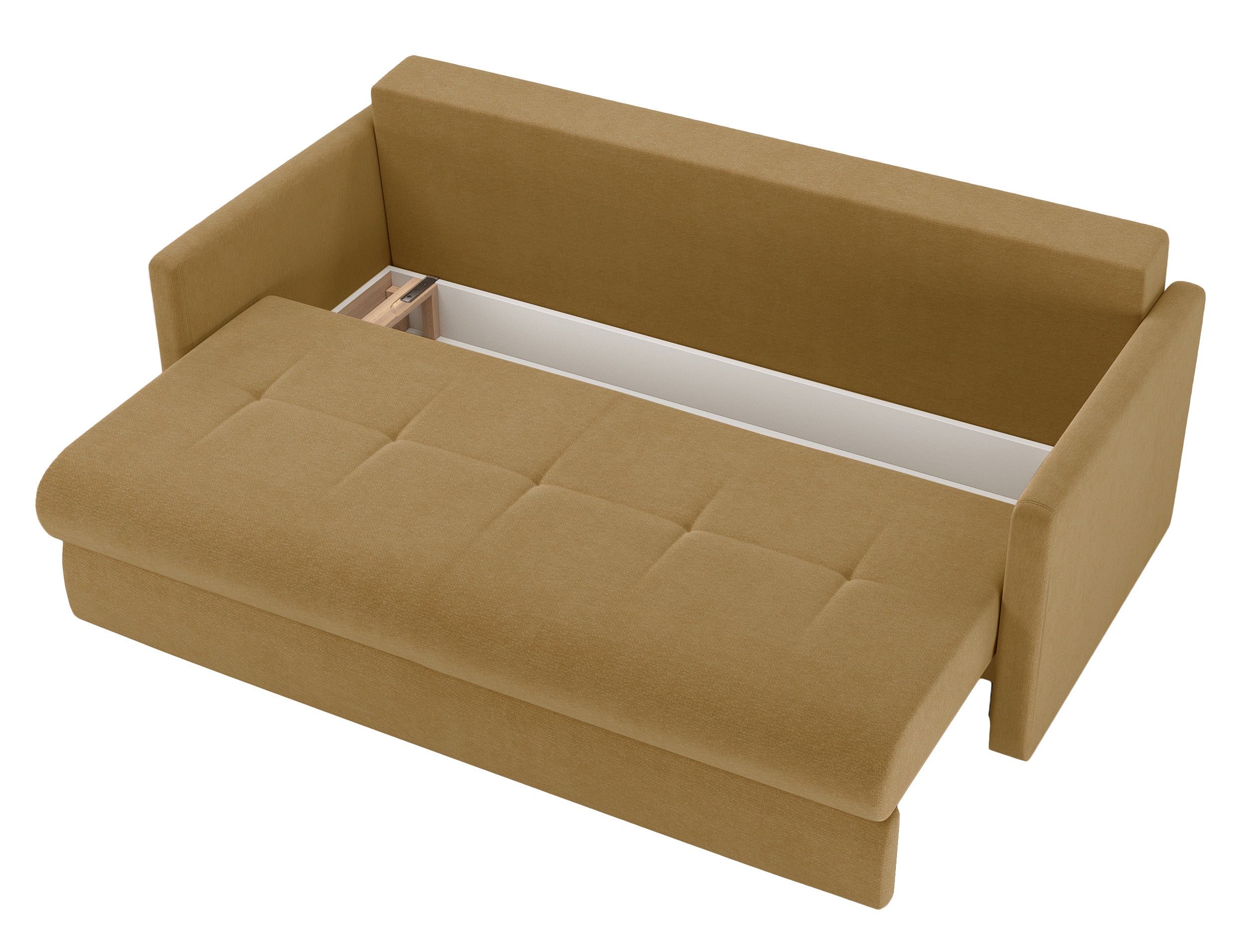 selsey-lorro-3-sitzer-schlafsofa-mit-stauraum-senfgelber-chenillestoff image 4