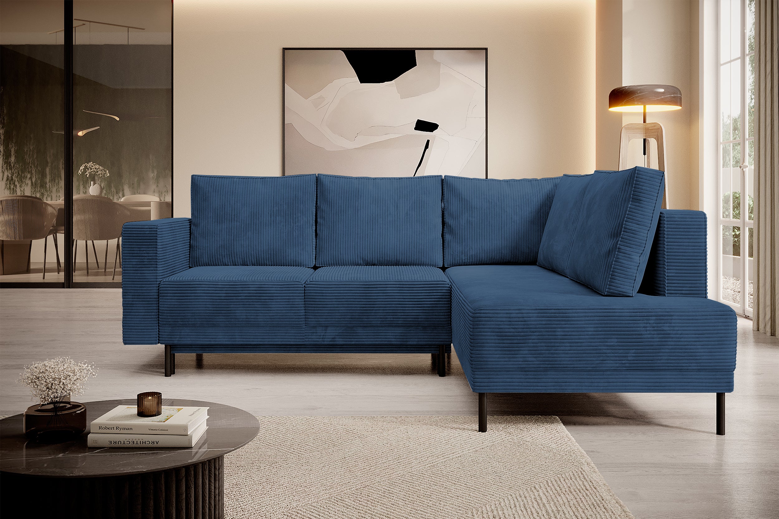 selsey-rodario-ecksofa-mit-schlaffunktion-und-bettkasten-dunkelblauer-cord-recht image 3