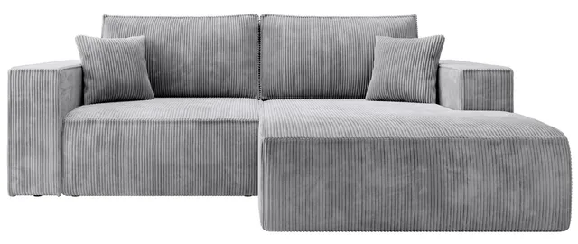 selsey-farese-mini-ecksofa-l-f-rmig-rechts-mit-schlaffunktion-hellgrauer-cord image 1