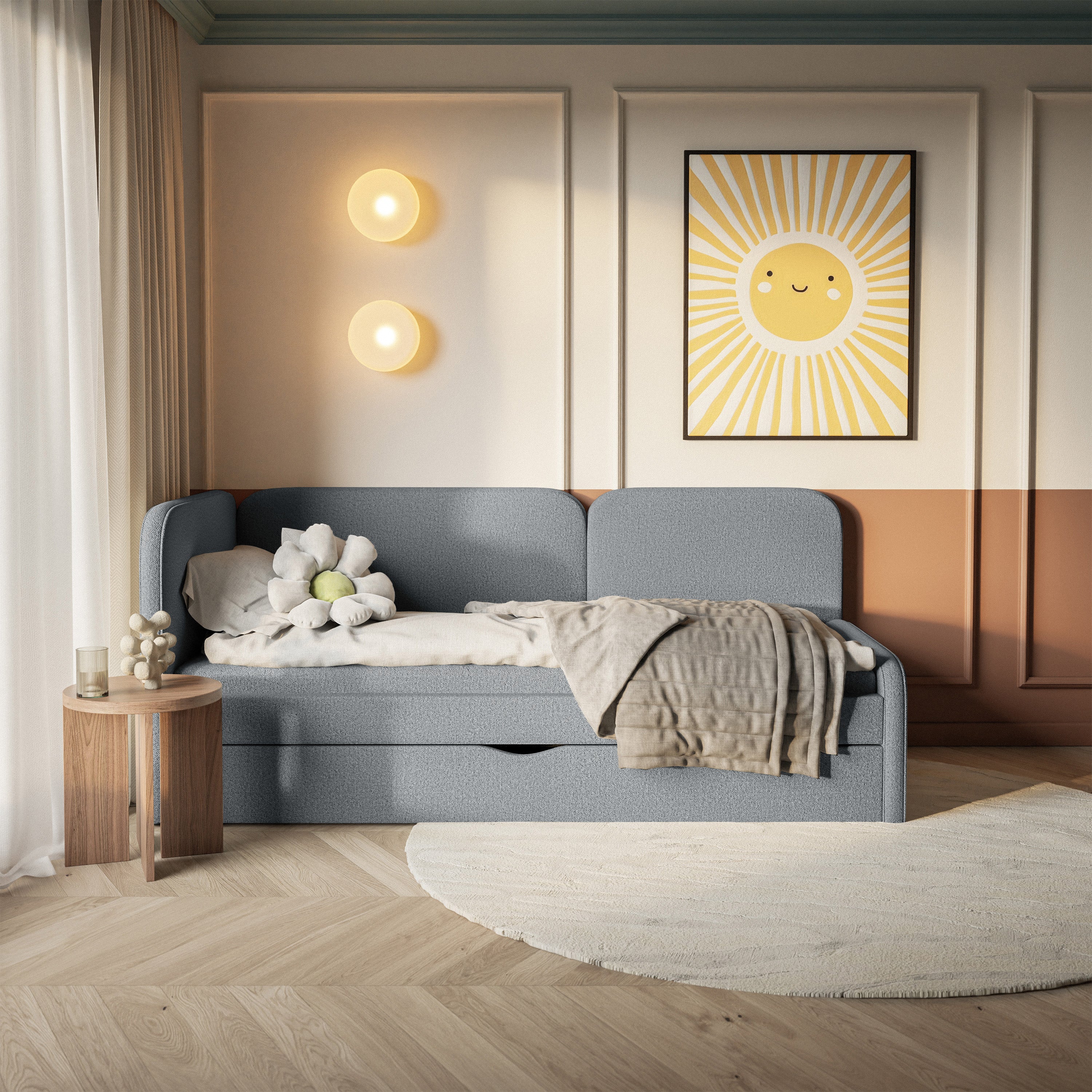 selsey-cuddy-jugendbett-90x200-cm-linksseitig-mit-matratze-und-bettkasten-grauer image 3