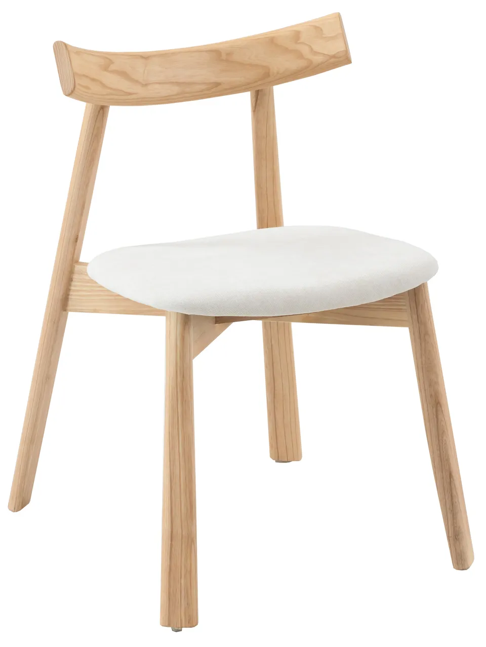 selsey-delify-holzstuhl-esszimmer-creme-chenille-eiche image 1