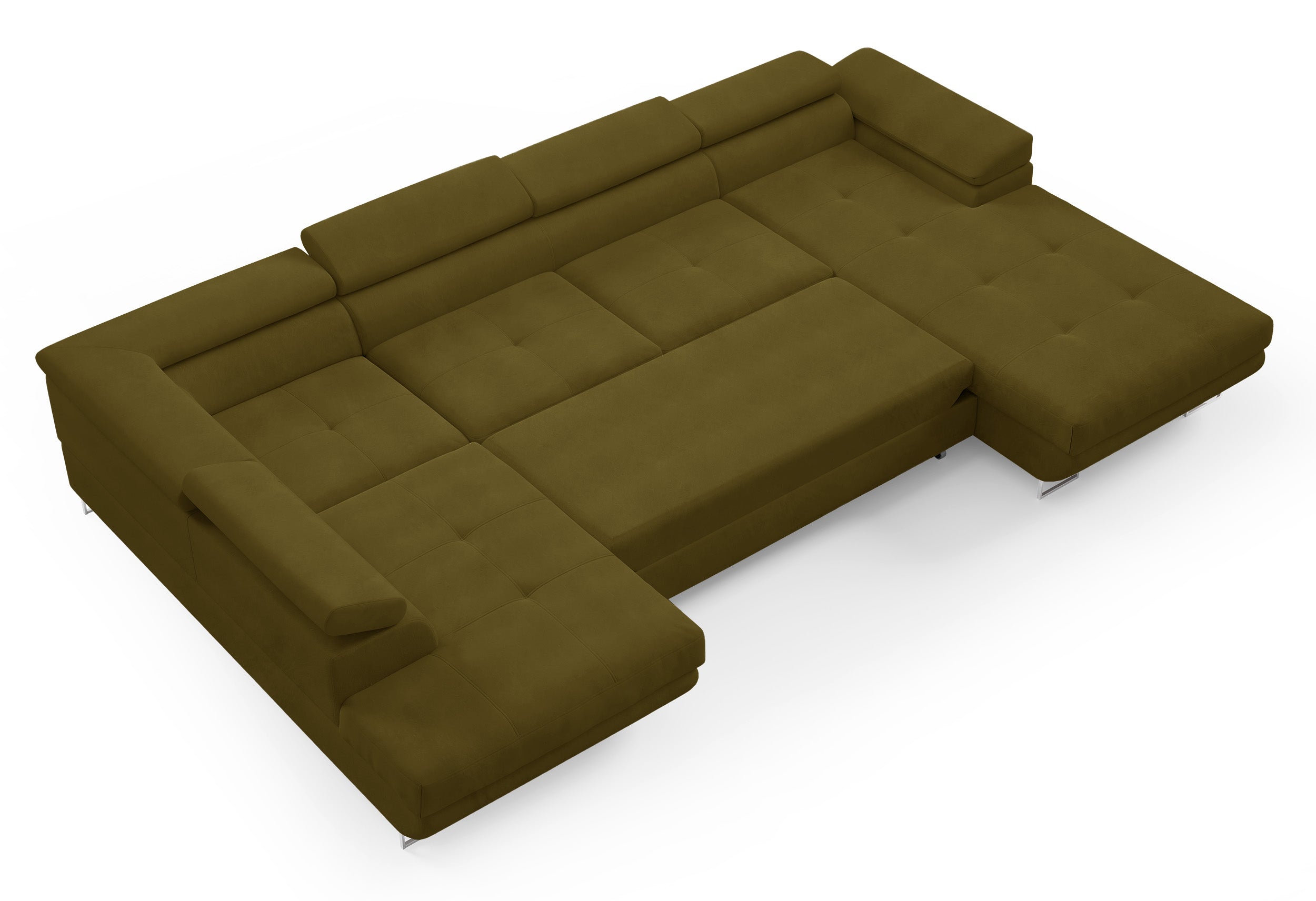 selsey-nollia-ecksofa-mit-schlaffunktion-u-form-links-oliv-boucl-verstellbare-ko image 3
