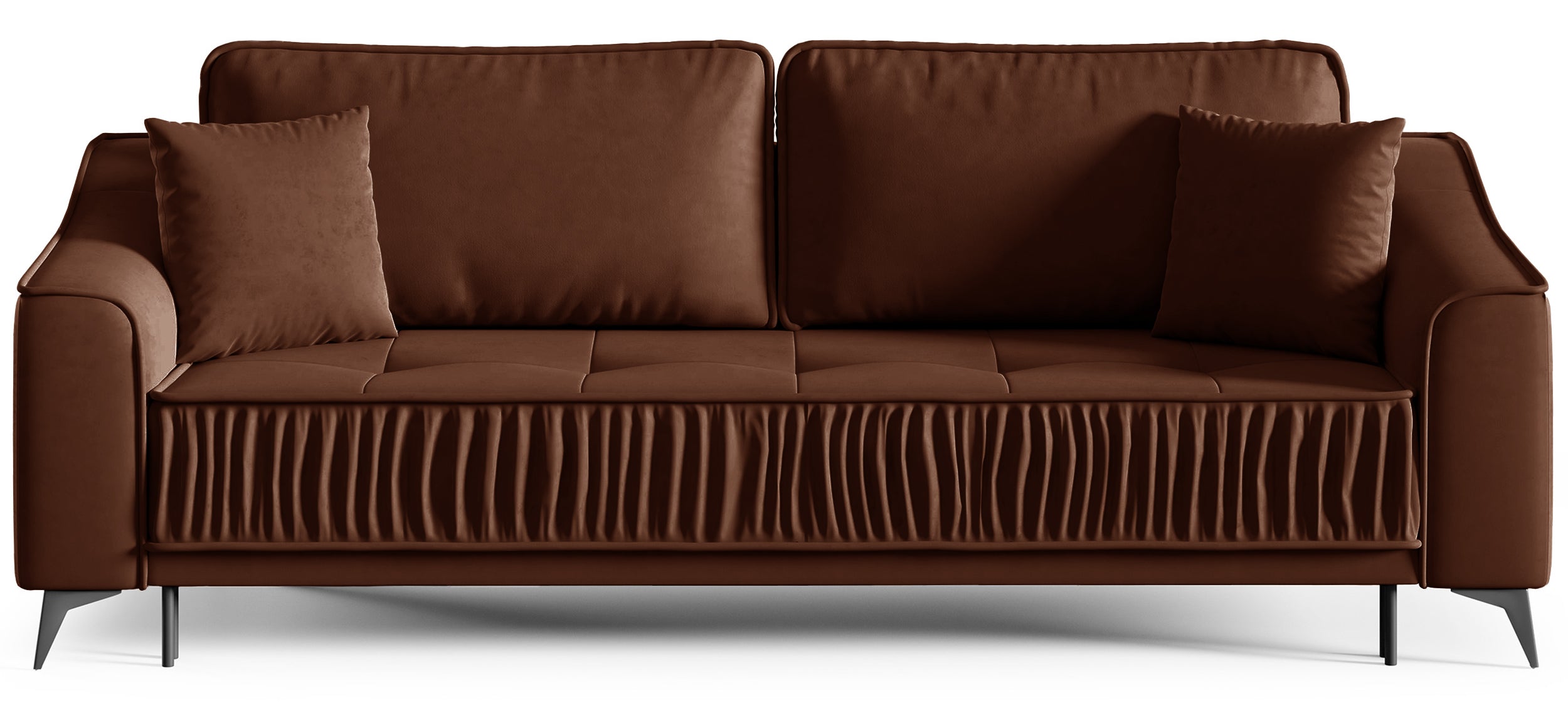 selsey-louisos-ausziehbare-dreisitzer-couch-mit-stauraum-kupfer-velours-wasserab image 1