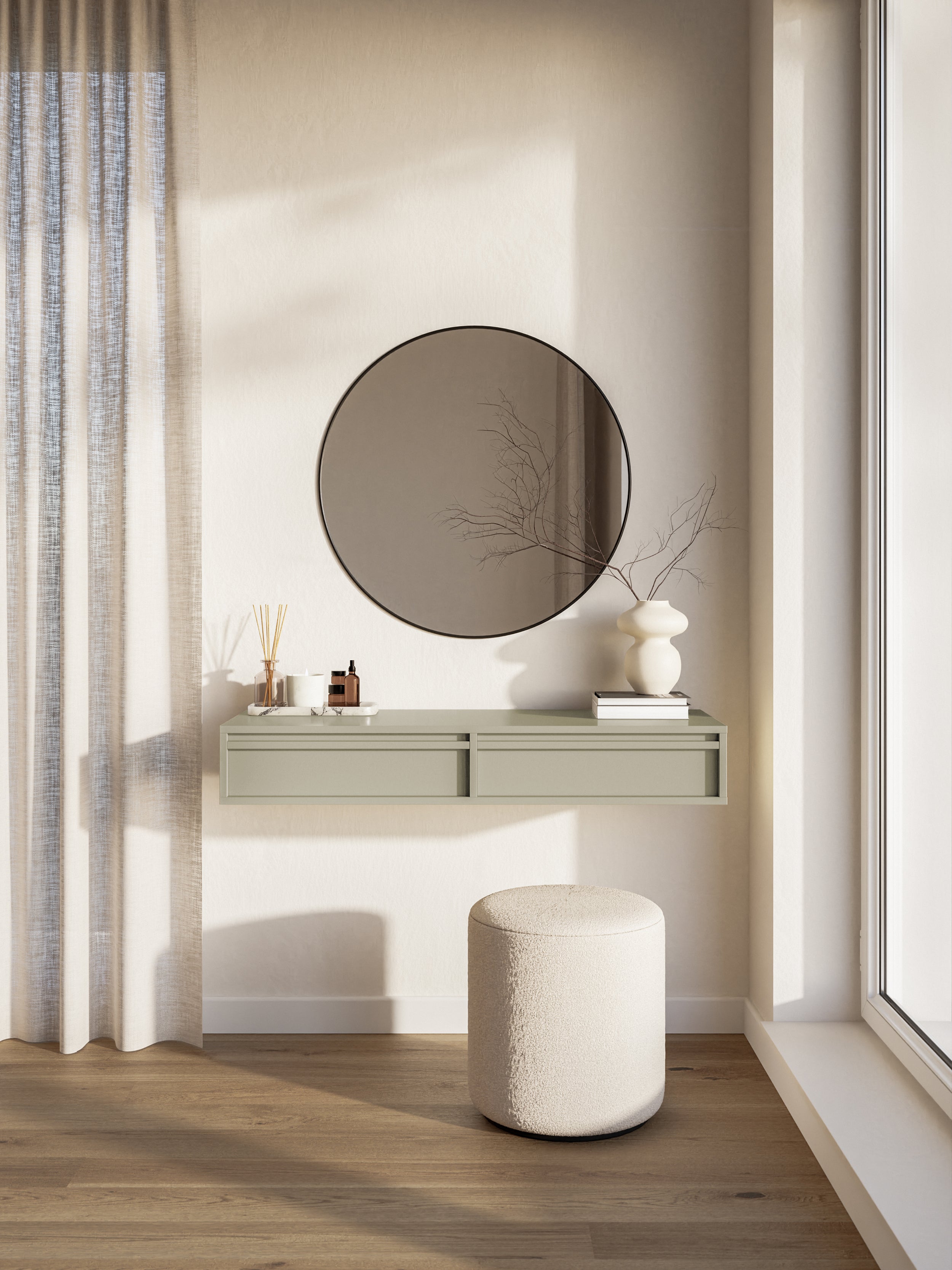 selsey-evo-h-ngender-schminktisch-mit-schubladen-110-cm-kaschmir image 2