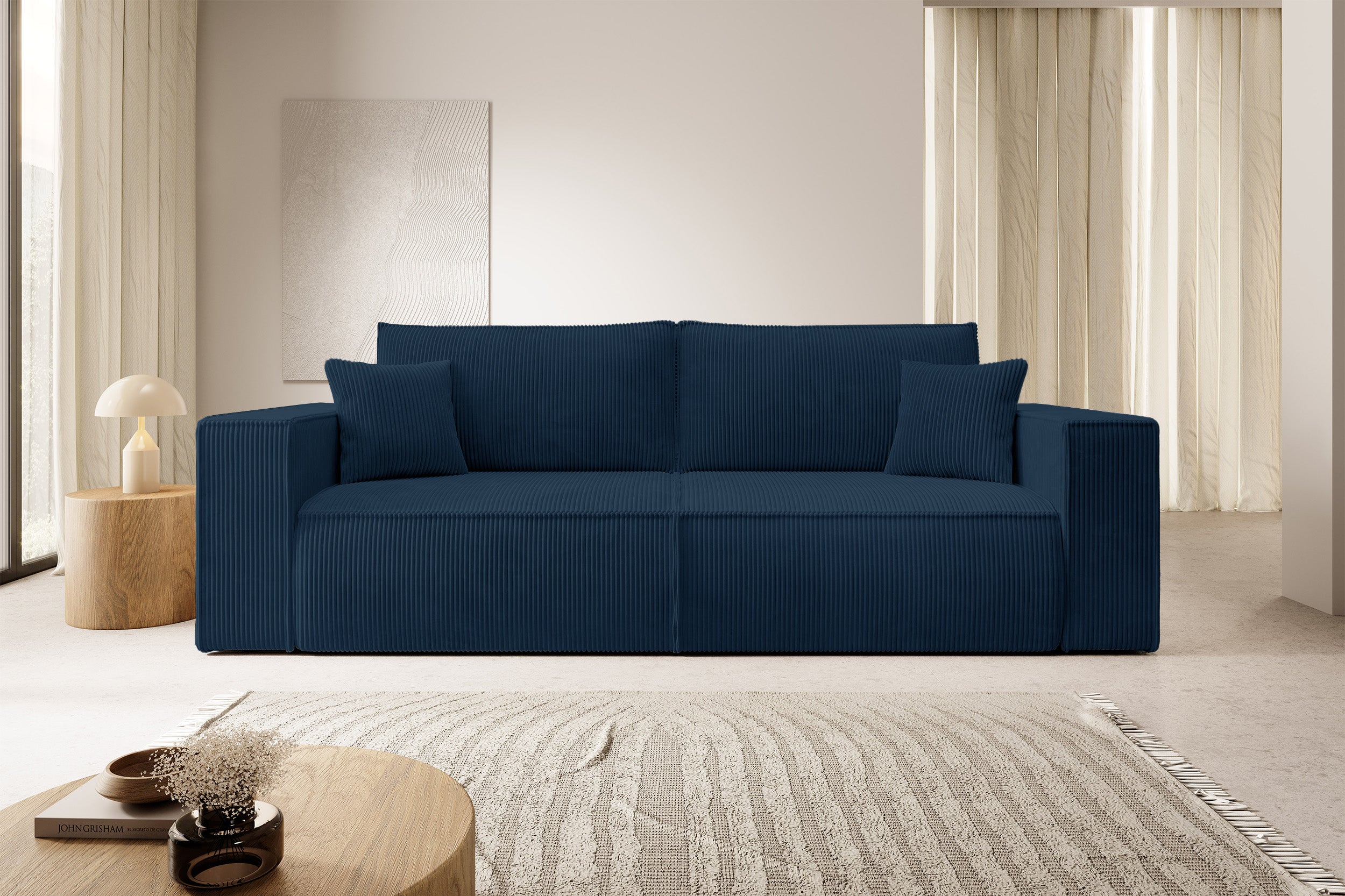 selsey-farese-3-sitzer-schlafsofa-mit-stauraum-dunkelblau-cord image 2