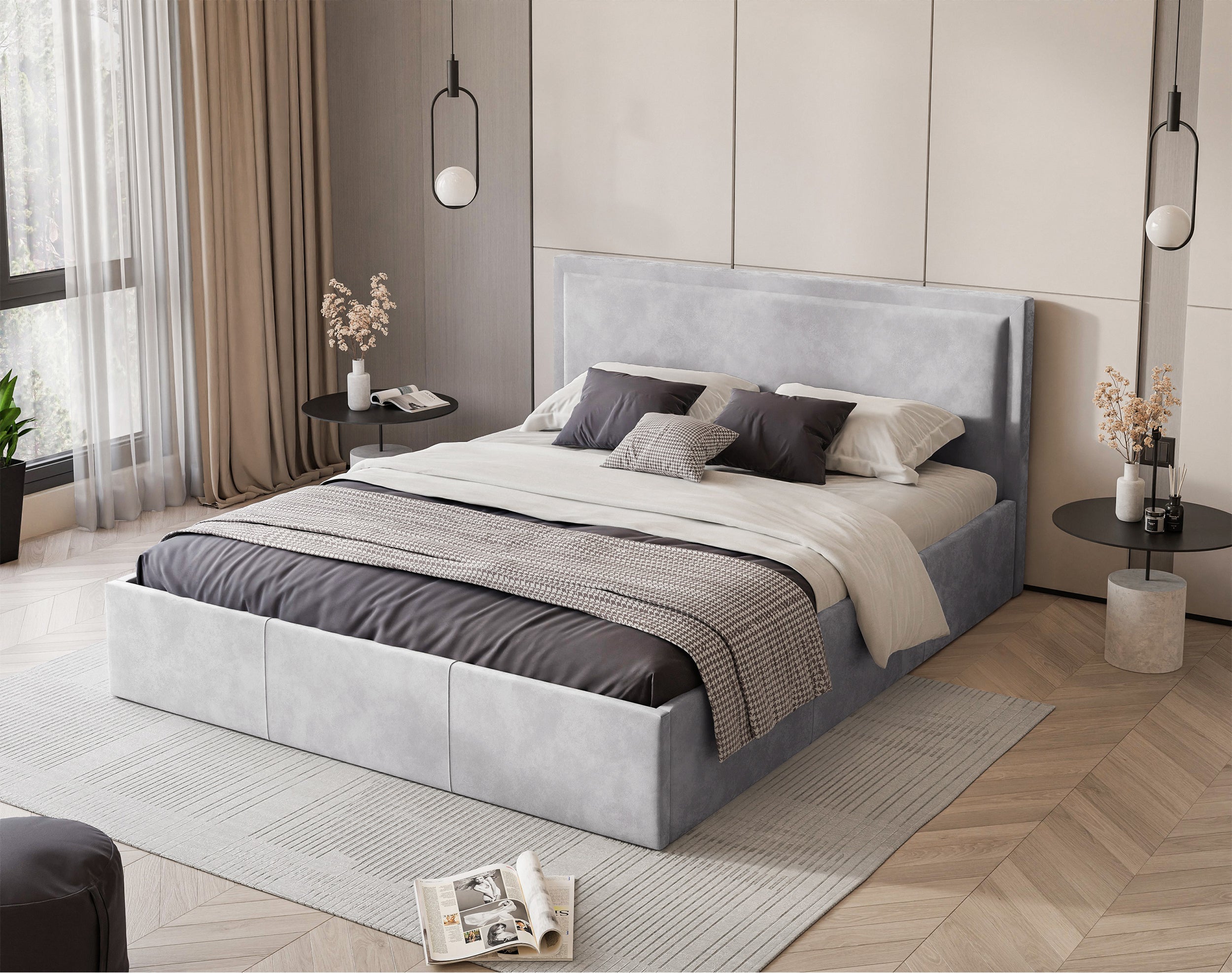 selsey-soave-polsterbett-180x200-cm-mit-stauraum-und-metallrahmen-hellgrauer-sam image 2