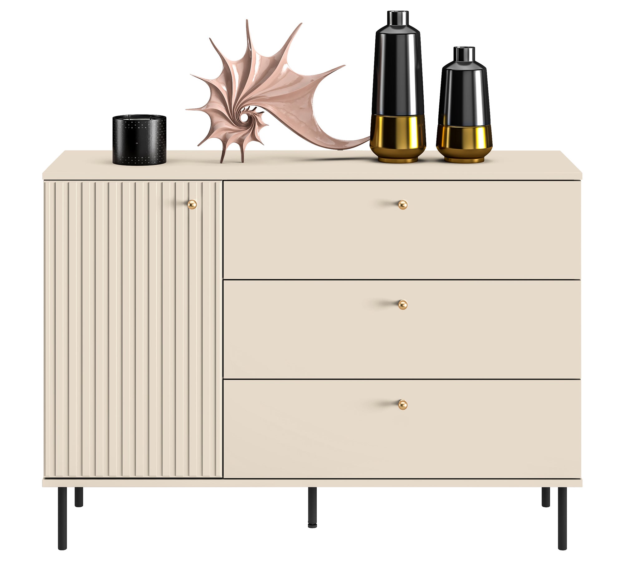 selsey-caletto-kommode-120-cm-mit-drei-schubladen-und-lamellen-beige image 3